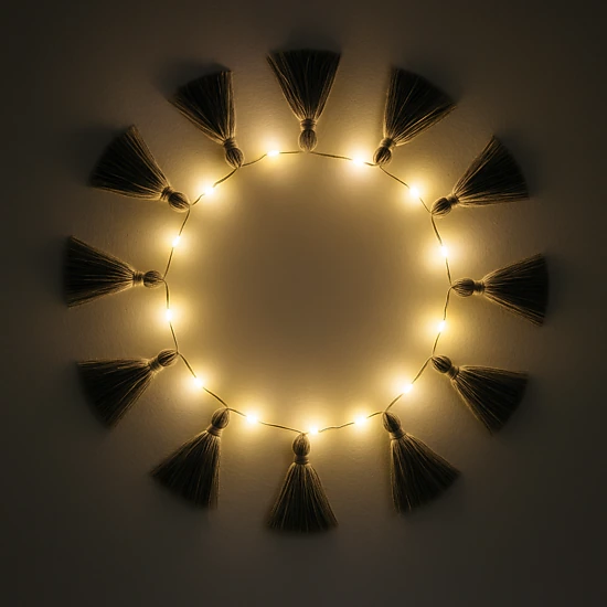 Elegani 20 LED Glitter Snowflake String Lights - 7.5 ft Copper Wire ...