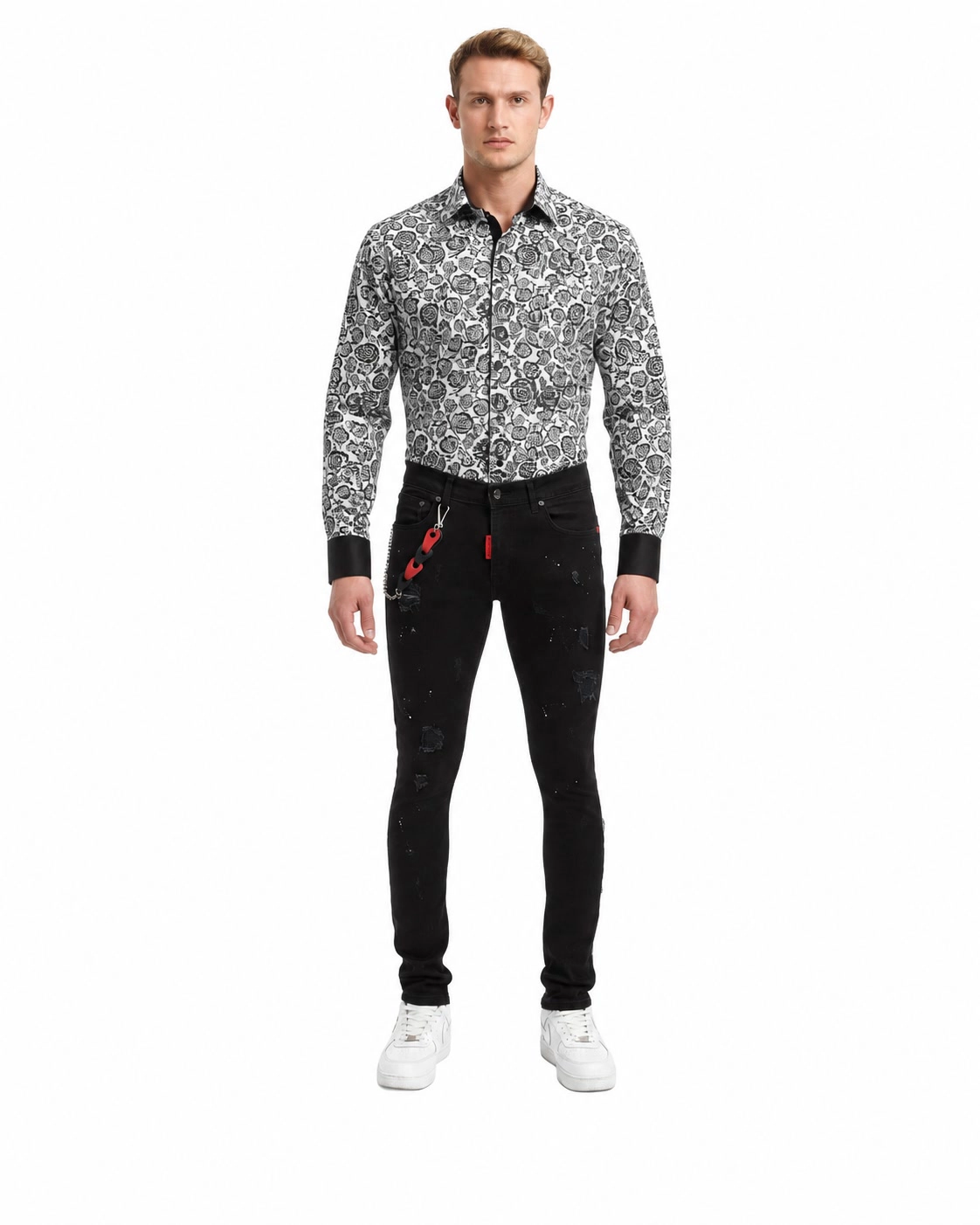 Elie Balleh Men's Classic Dark Wash Denim