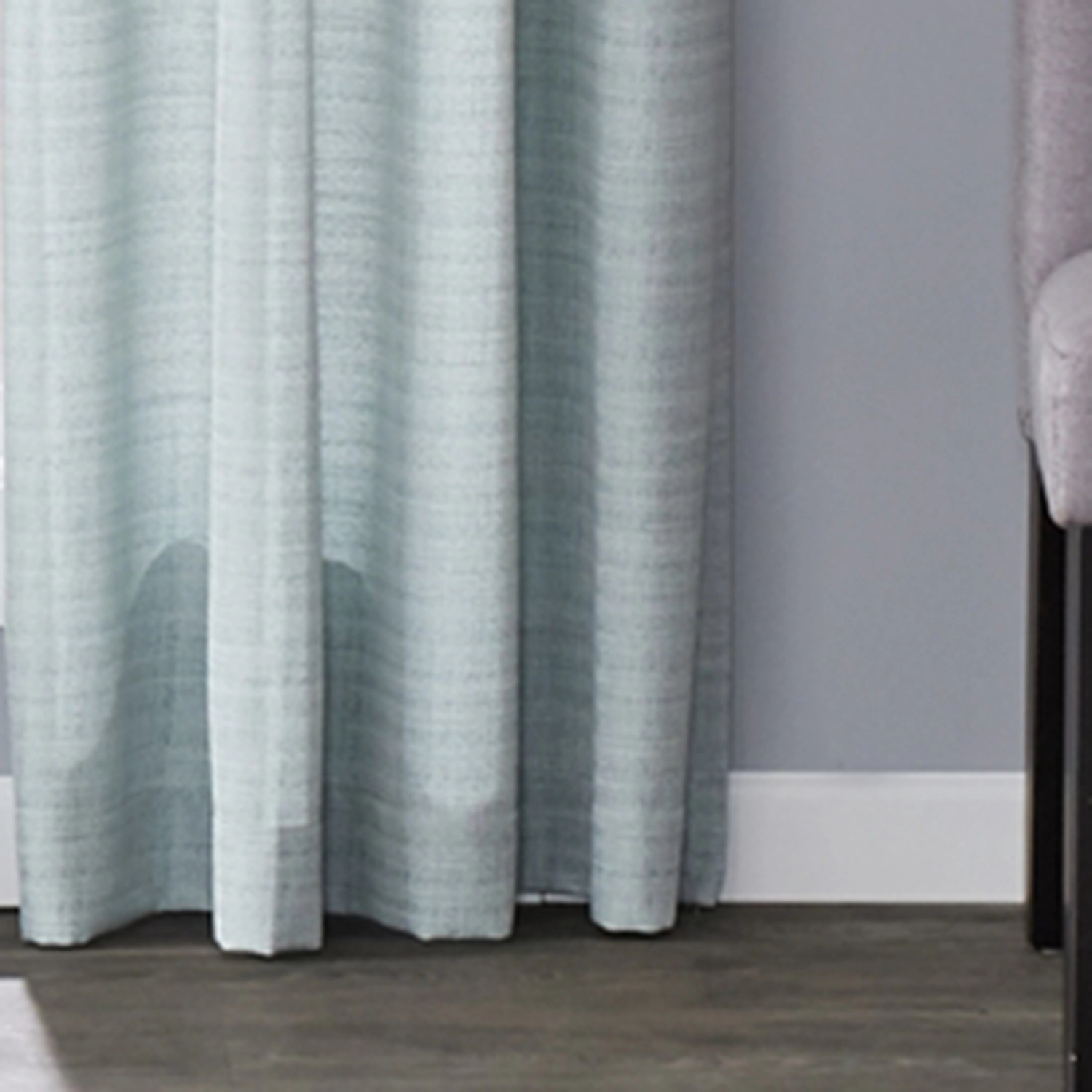 SKL Home Saturday Knight Ltd Maeve Sophisticated Yarn Dyed Woven Horizontal Pattern SunSafe Window Panel - 40X63", Sage