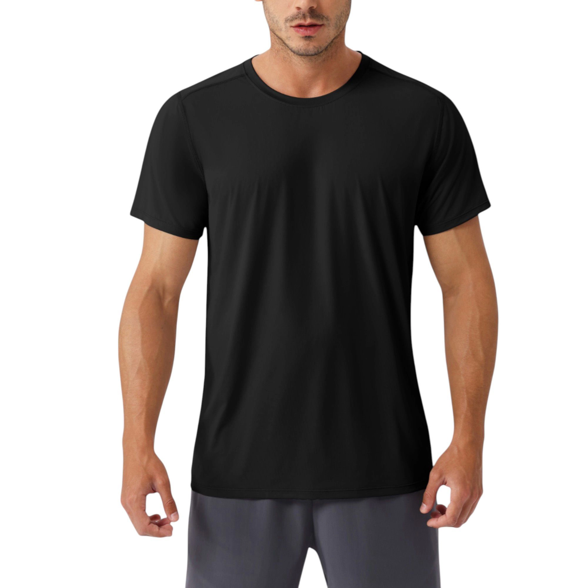 Anna-Kaci Men's Moisture-Wicking Short Sleeve T-Shirt with Soft Lightweight Fabric and Athletic Fit