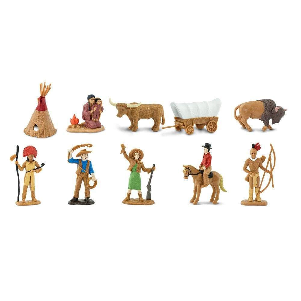 Safari Ltd. - Wild West TOOB - contains 10 Mini Figurines