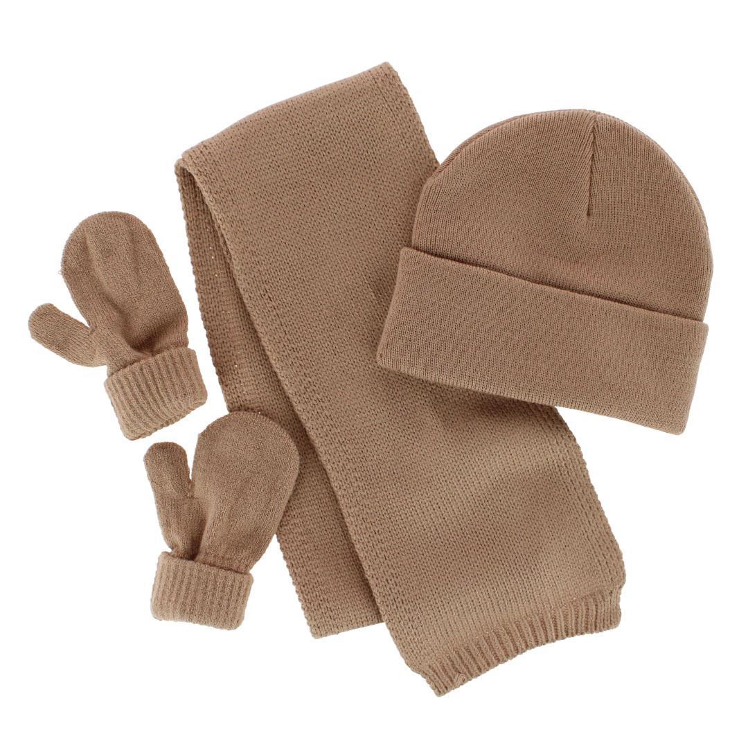 CTM Kids' One Winter Beanie Hat Mitten and Scarf Set by Wootie
