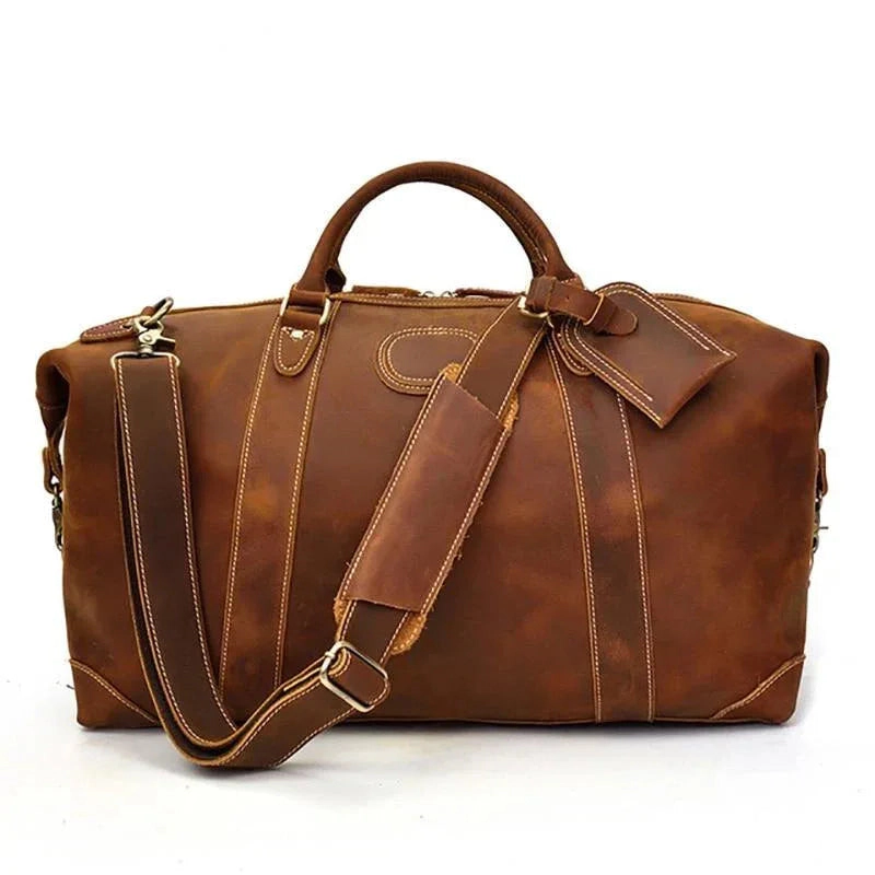 Steel Horse Leather Unisex The Eira Duffle Bag | Vintage Weekender