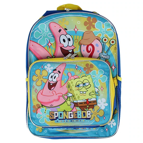 Nickelodeon Kids SpongeBob Backpack and Lunchbox Set