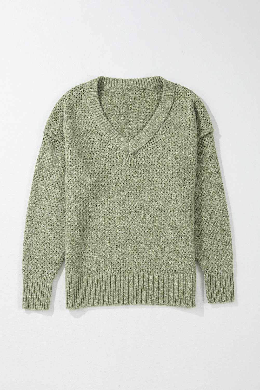 Threaded Pear Women's Juliette Loose Eyelet Shoulder Sweater