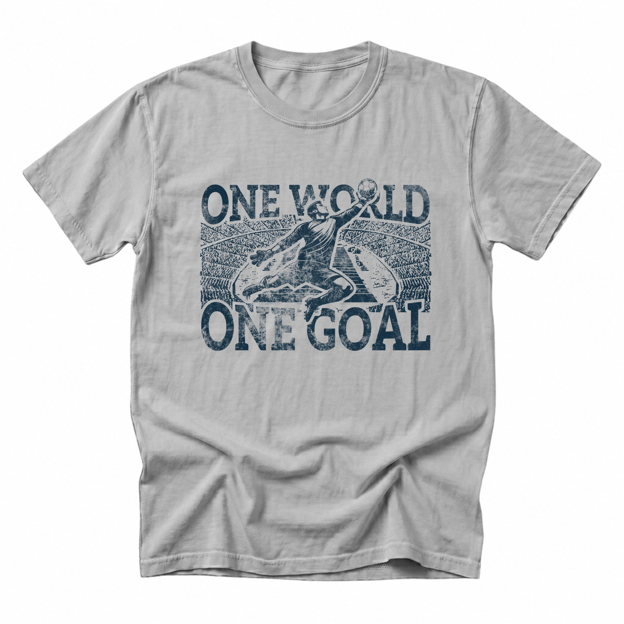 Simply Sage Market - Men's Graphic Sweatshirt One World, Goal Soccer