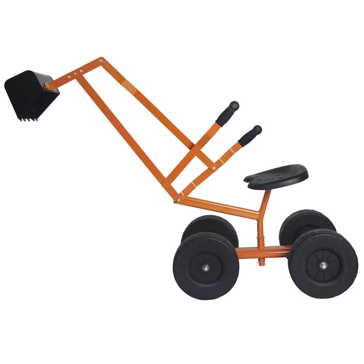 SUGIFT Heavy Duty Kid Ride-On Sand Digger Excavator with 360° Rotatable Seat 110-lb Capacity Ages 4-12 As Pictures Show
