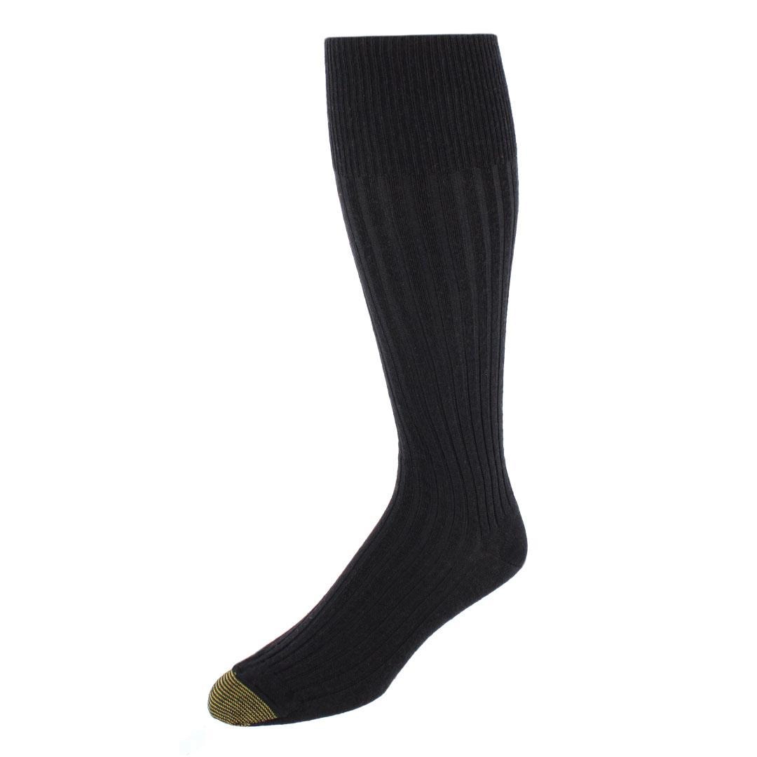 Gold Toe Mens Windsor Wool Over the Calf OTC Dress Socks (Pack of 3)