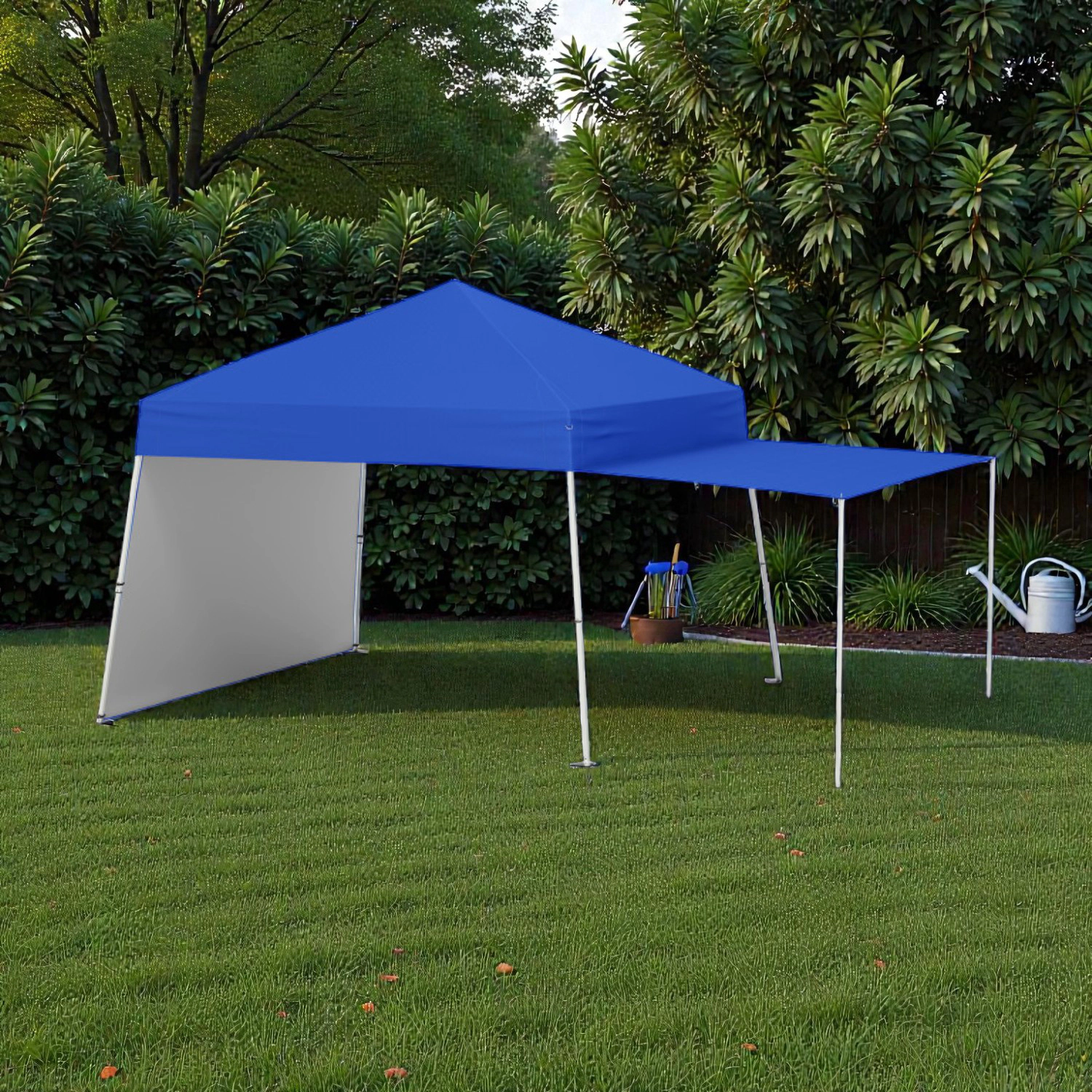 Hivvago Portable Outdoor Canopy with Dual-Purpose Sidewalls and Secure Ground Stakes