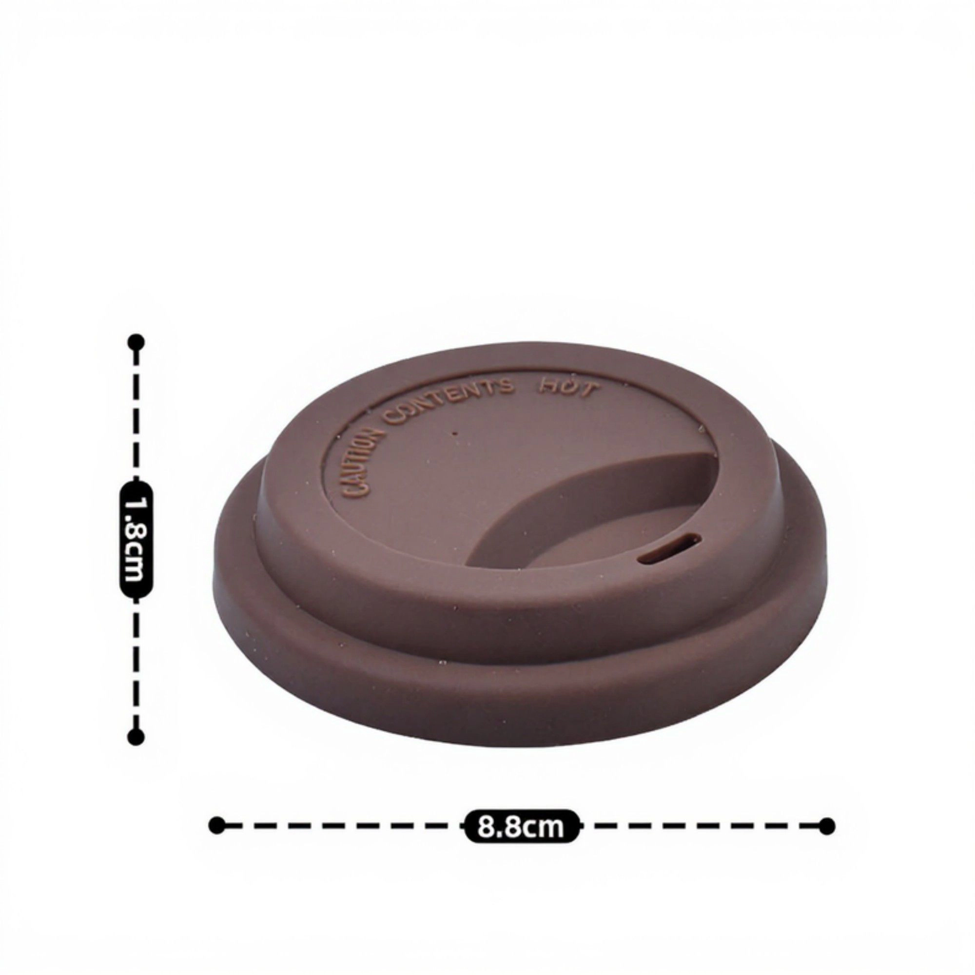 Alilang Unisex 4pcs per Set Reusable Silicone Coffee Cup Lid Spill Resistant Hot Drink Cover with Sip Opening 3.5x0.7in