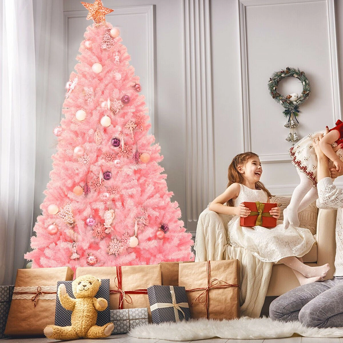 SlickBlue Mini Artificial Birch Tree with Bendable Branches and Battery Operated LEDs