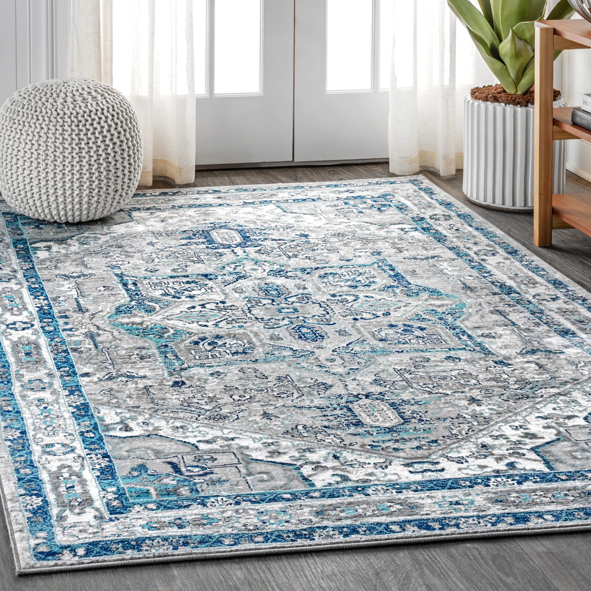 JONATHAN Y Modern Persian Vintage Medallion Area Rug