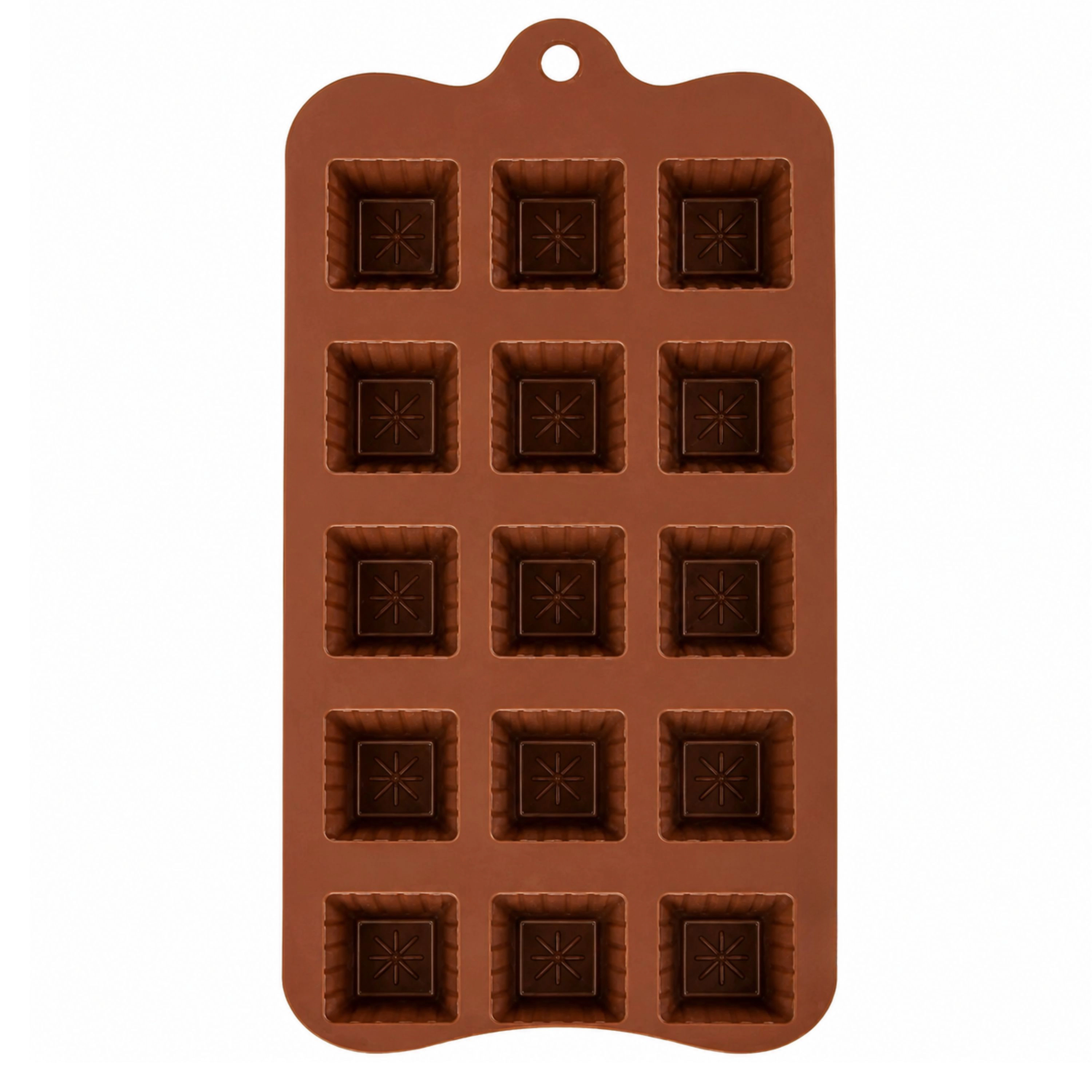 Kitcheniva 4.1 x 8.5 Inch Silicone Square Chocolate Drop Mold