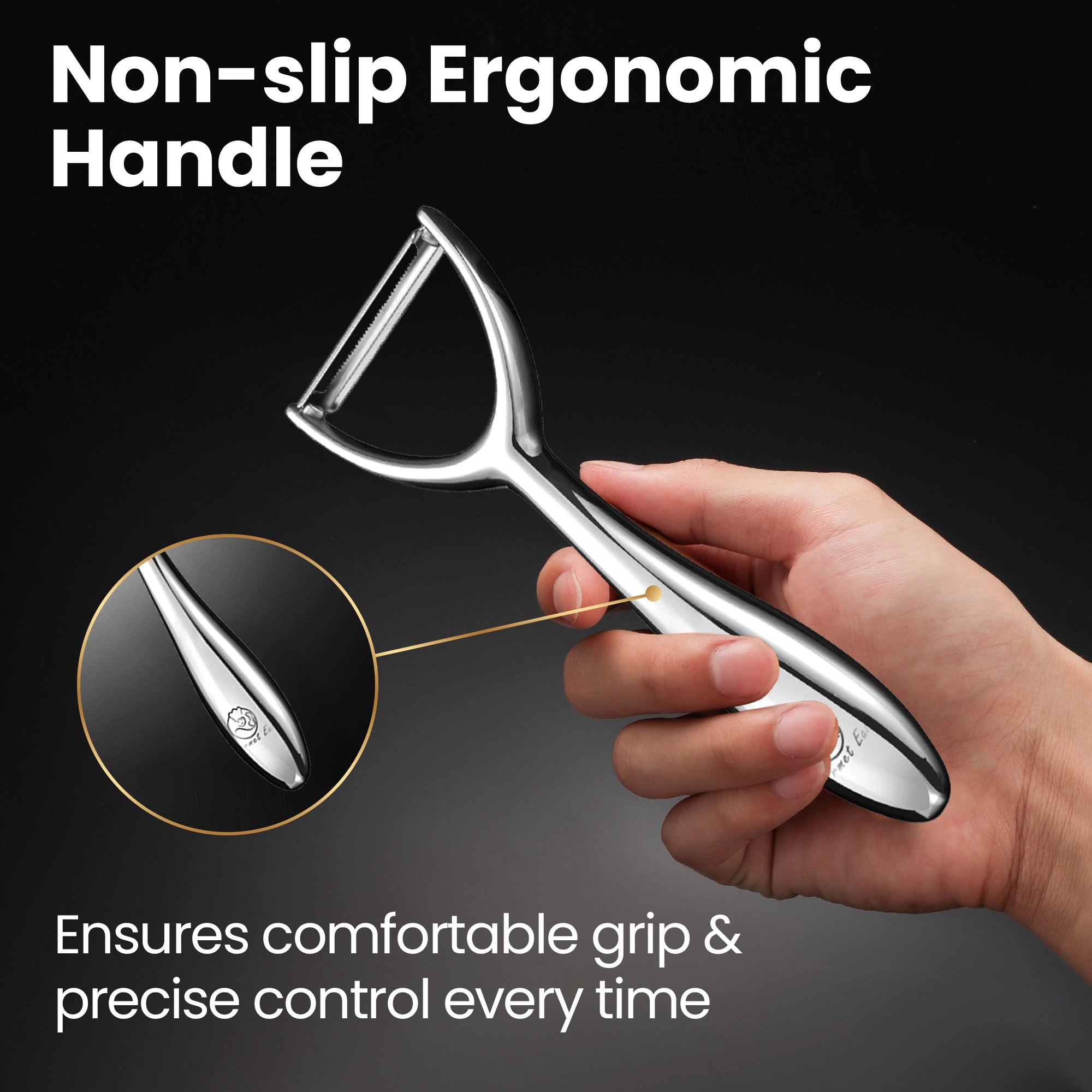 Gourmet Easy Vegetable Peeler, Apple Peeler, Stainless Steel Y Peeler for Fruits