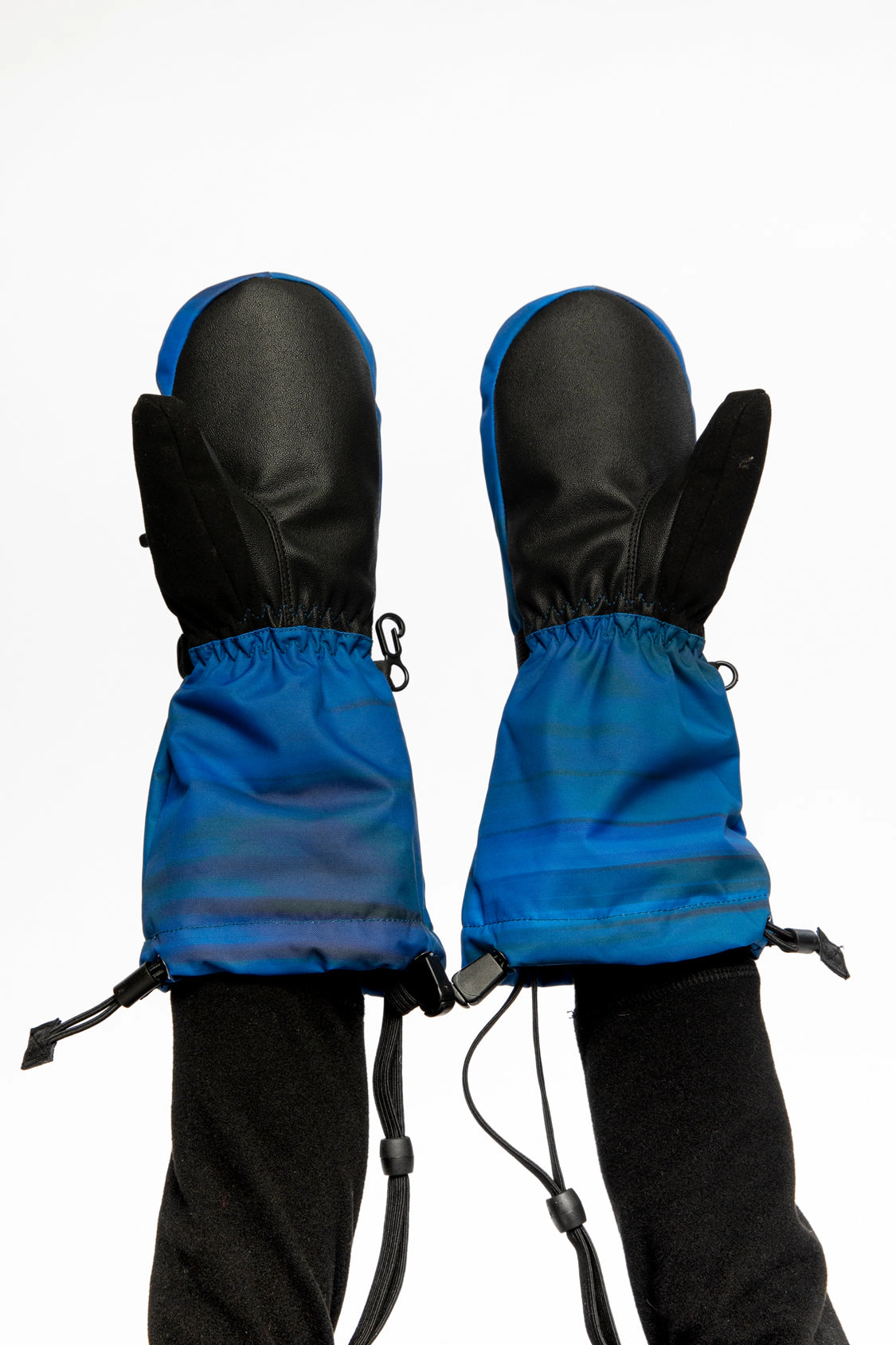 Deux par Boys Teknik Striped Cordura-Reinforced Winter Mittens