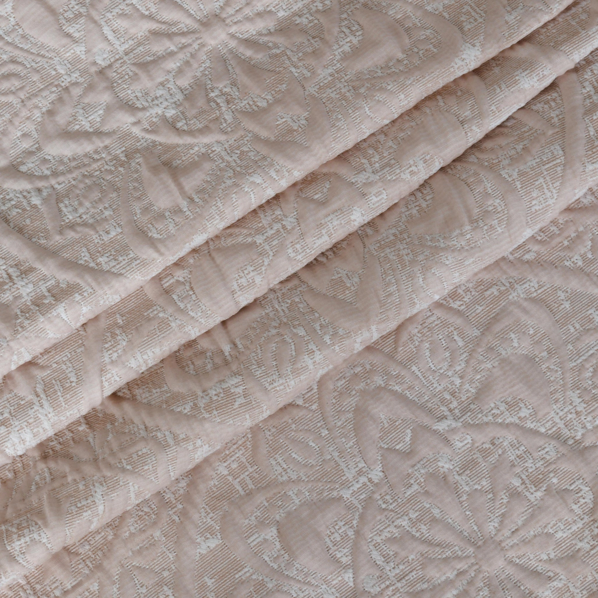Dainty Home Boheme Medallion Jacquard Textured Soft Polyester Fabric Shower Curtain, 72" x