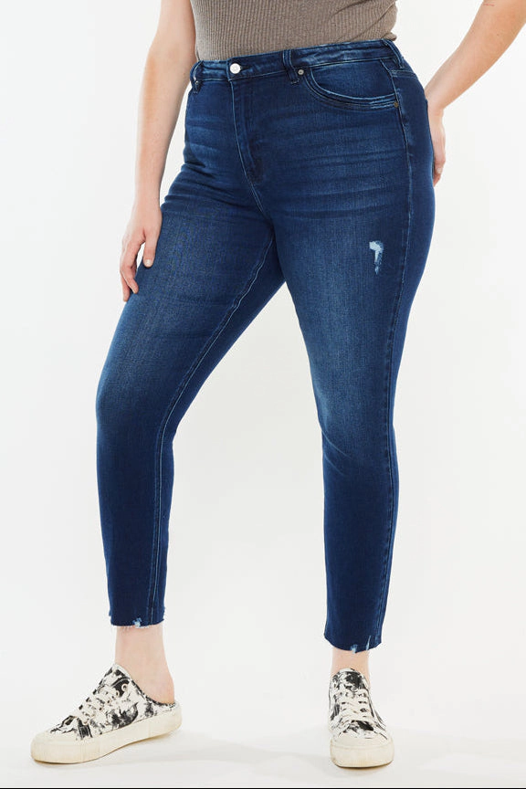 KanCan Women's Plus High Rise Ankle Skinny Jeans Karol