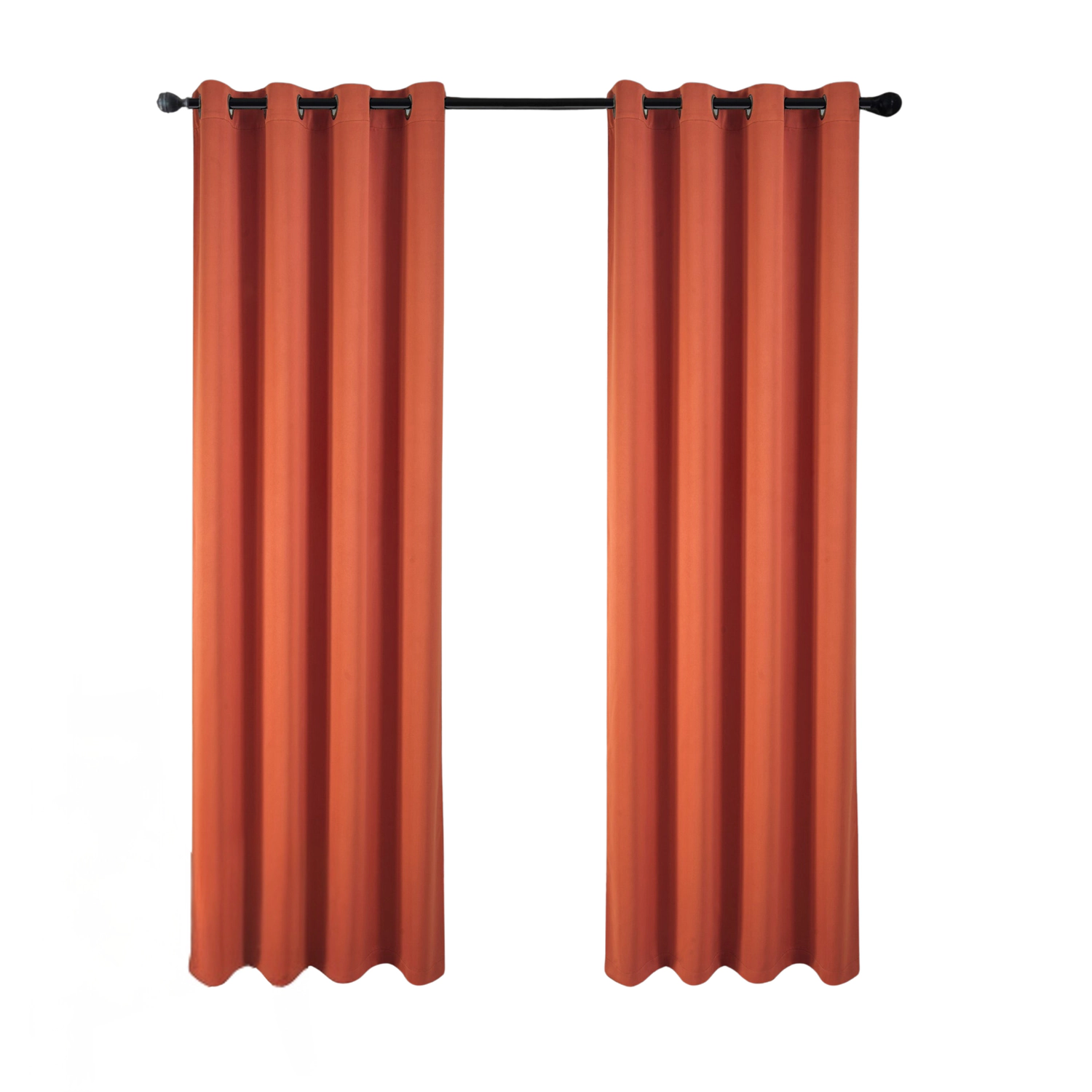 RT Designers Collection 100% Polyester 250 GSM Riley 100% Blackout Grommet Panel 54" x 45" Spice