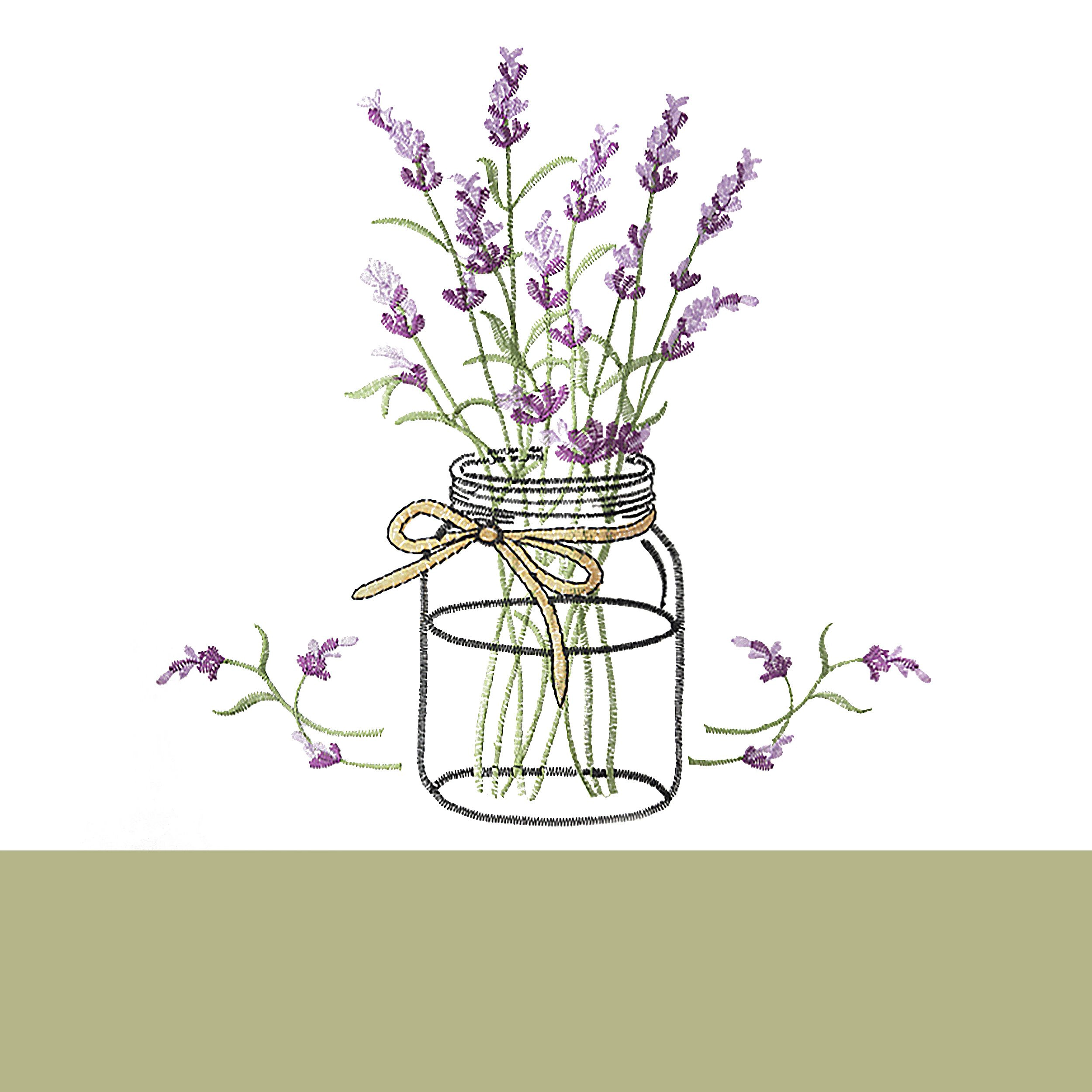 Kate Aurora Montauk Accents Lavender Floral Embellished Complete 3 Piece Kitchen Curtain Tier & Valance Set