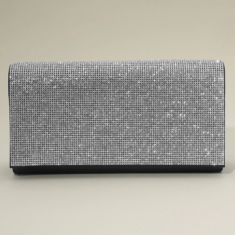Fashnzfab Bling Studded Evening Clutch Bag / Crossbody Bag