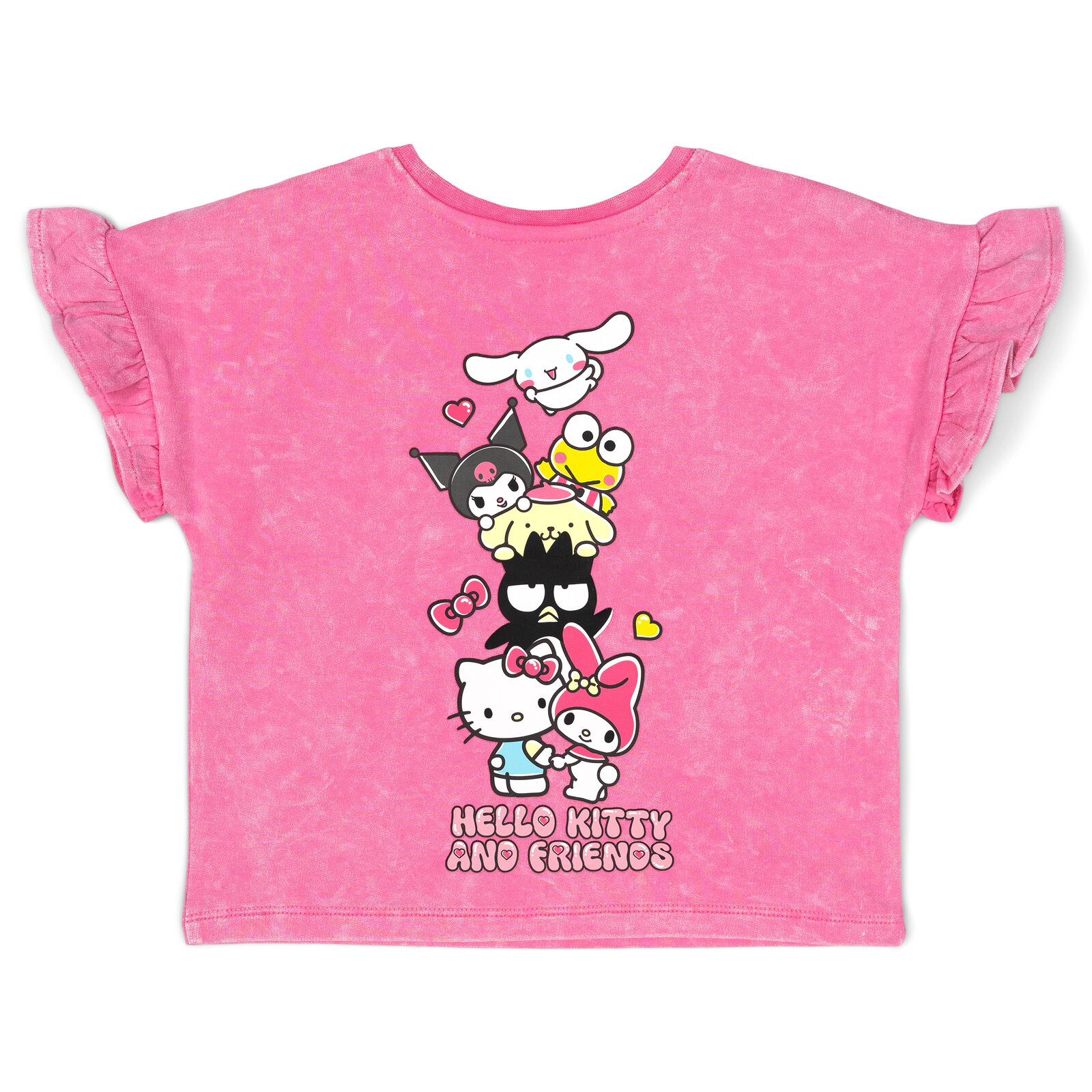 Hello Kitty Girls' French Terry T-Shirt and Shorts Set