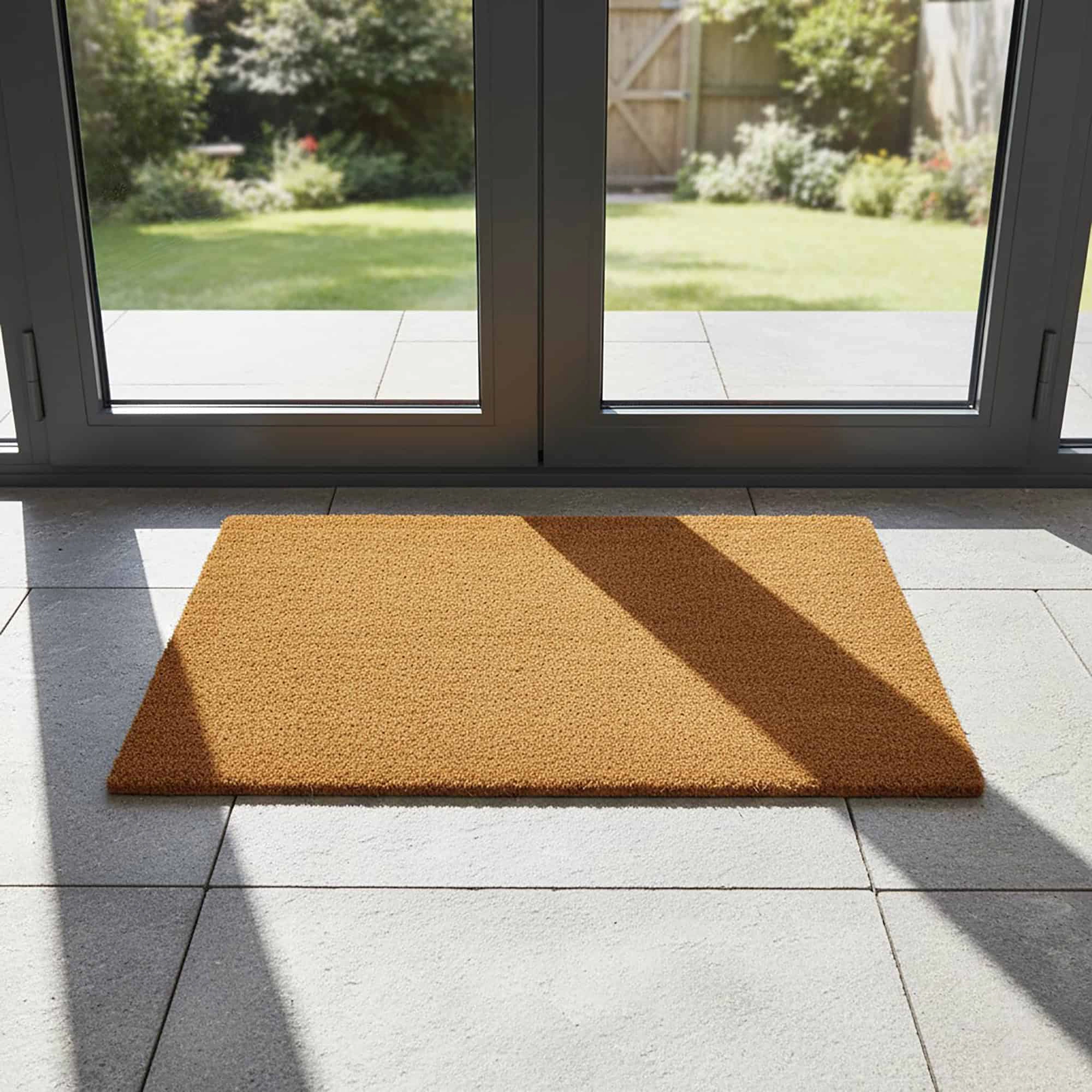 Evideco French Home Goods Natural Classic Coir Doormat 24 x 16 Inches