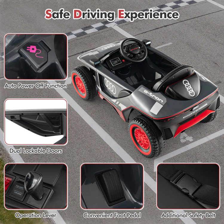 Hivvago Licensed Audi Kids Ride On E-tron Racing Car