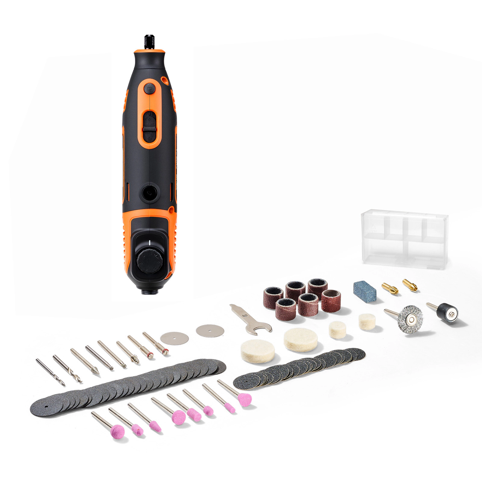 HONGGE Rotary Tool Kit, Mini Power Tool, Multi-Purpose DIY Tools for Engraving, Sanding, Polishing, Cutting