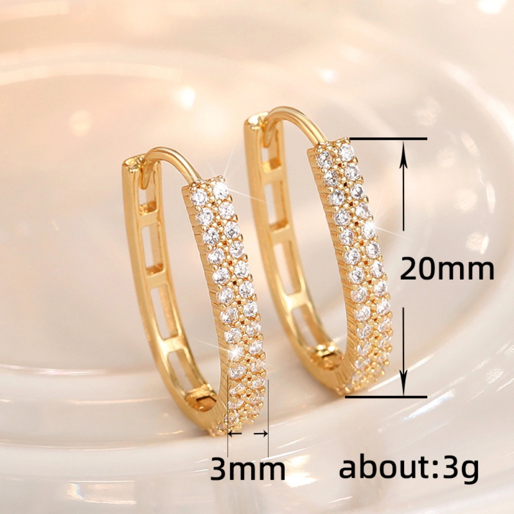 Exquisite Women's Hoop Earrings U Shaped Earrings