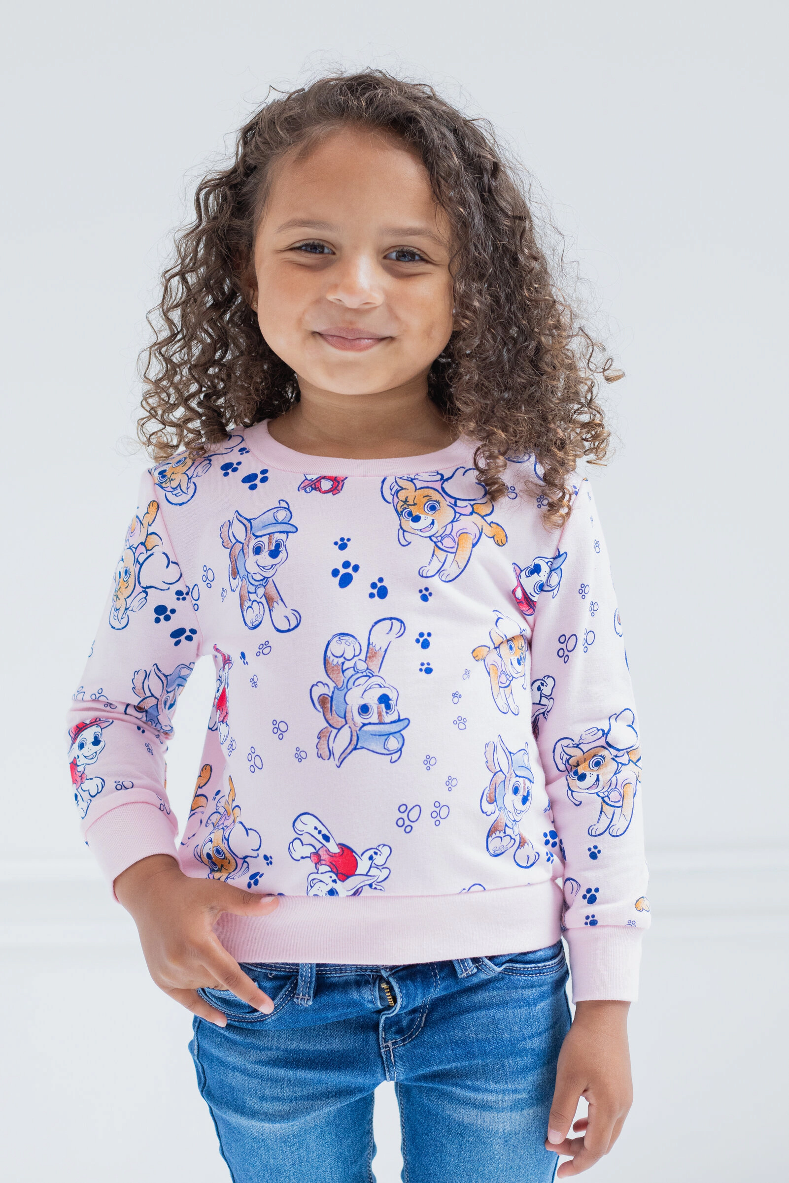 Paw Patrol Girls' Sensory Friendly Pullover Sweatshirt