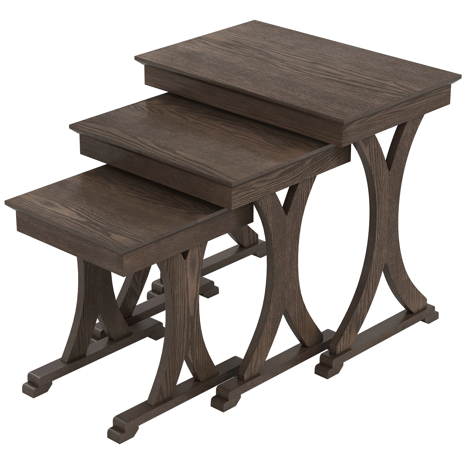SlickBlue 3 Piece Nesting Coffee Table Set for Living Room