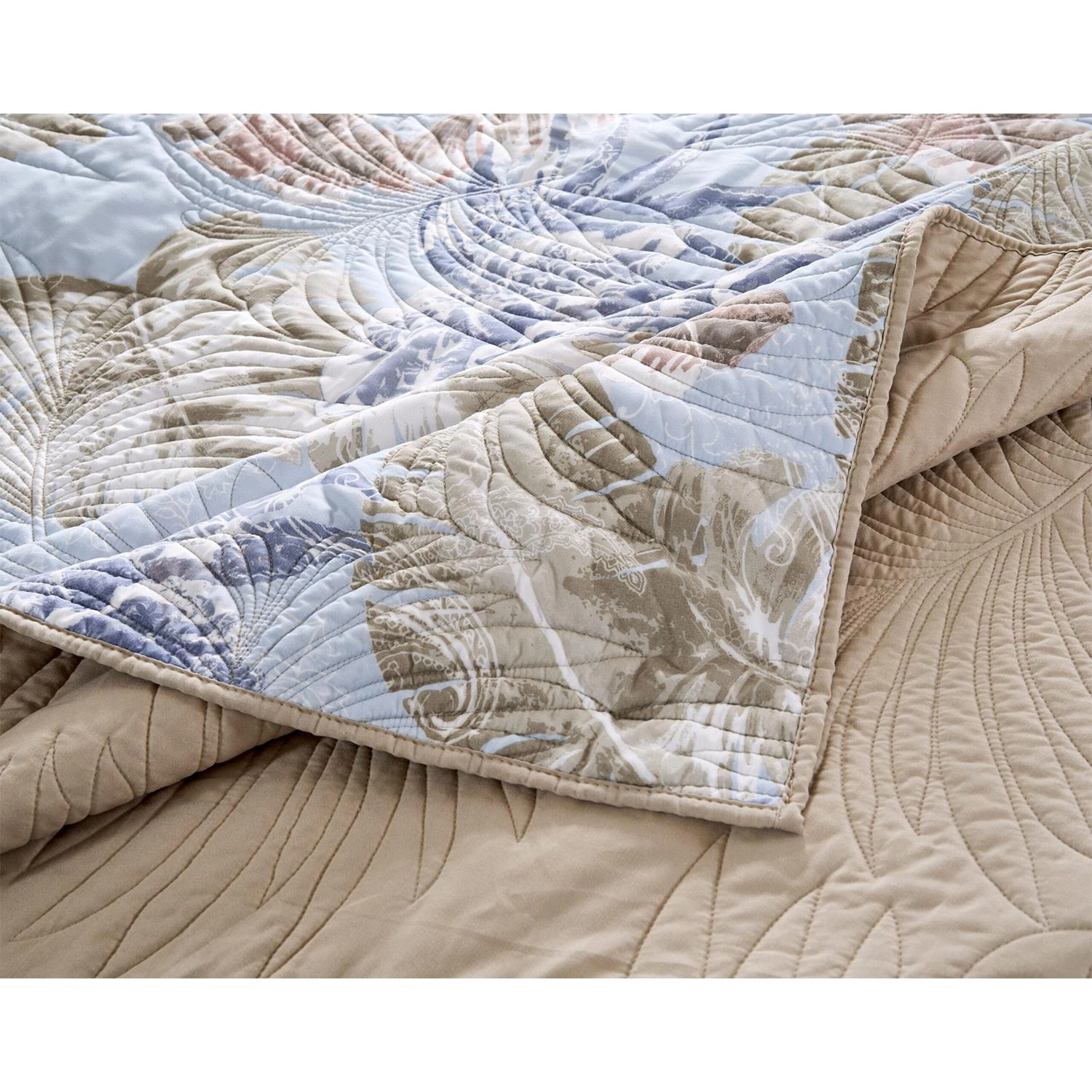 Greenland Home Fashions Tropics Accessory Throw Blanket 50" x 60" Mist