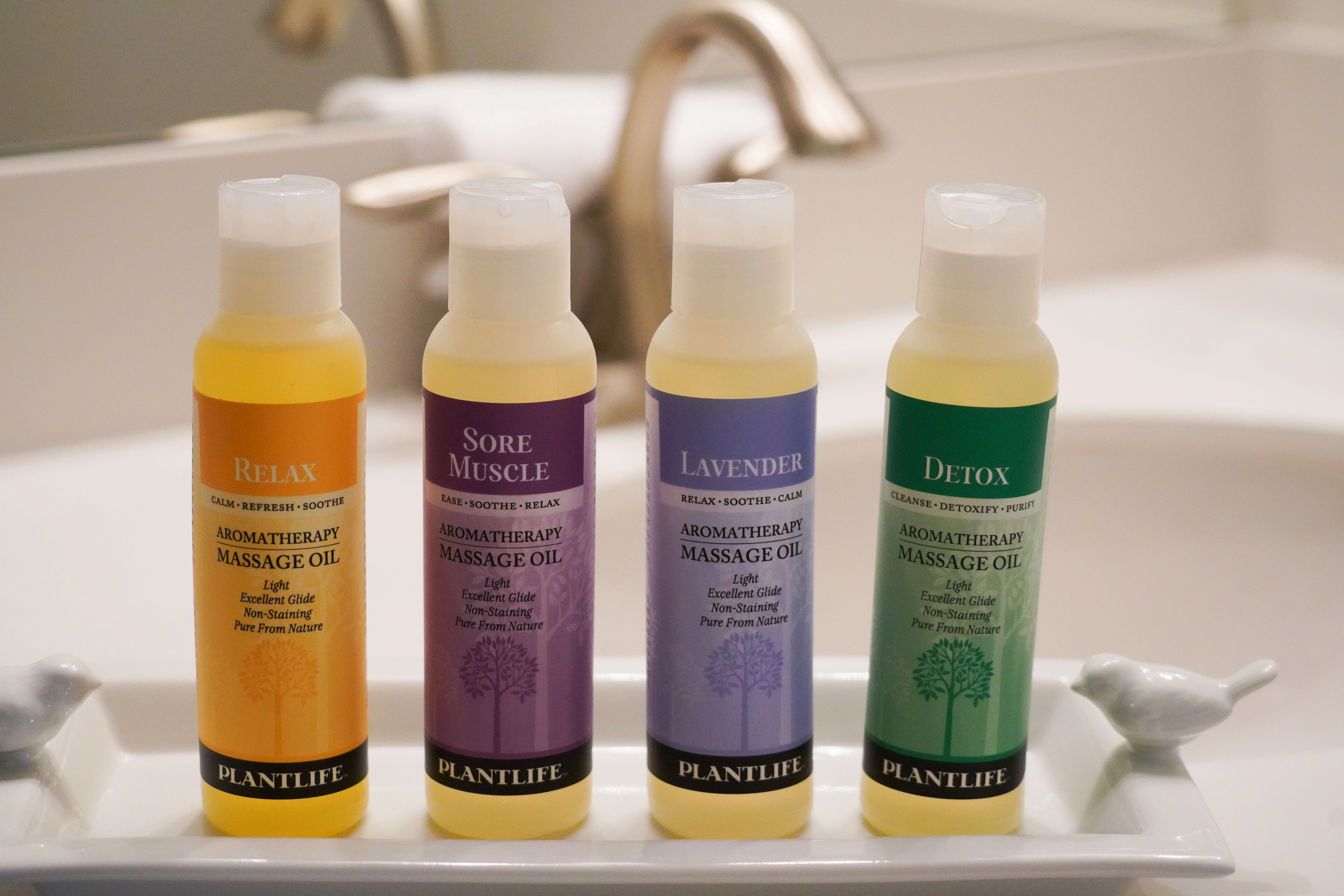 Plantlife Massage Oil 4-Pack Gift Set