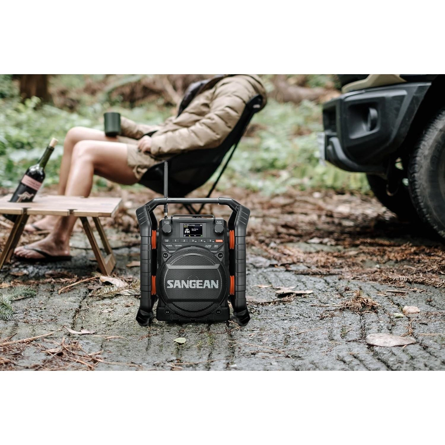 SANGEAN U7HD Rugged Jobsite Bluetooth AM/FM HD Digital Radio, Dustproof and Waterproof Outdoor Audio