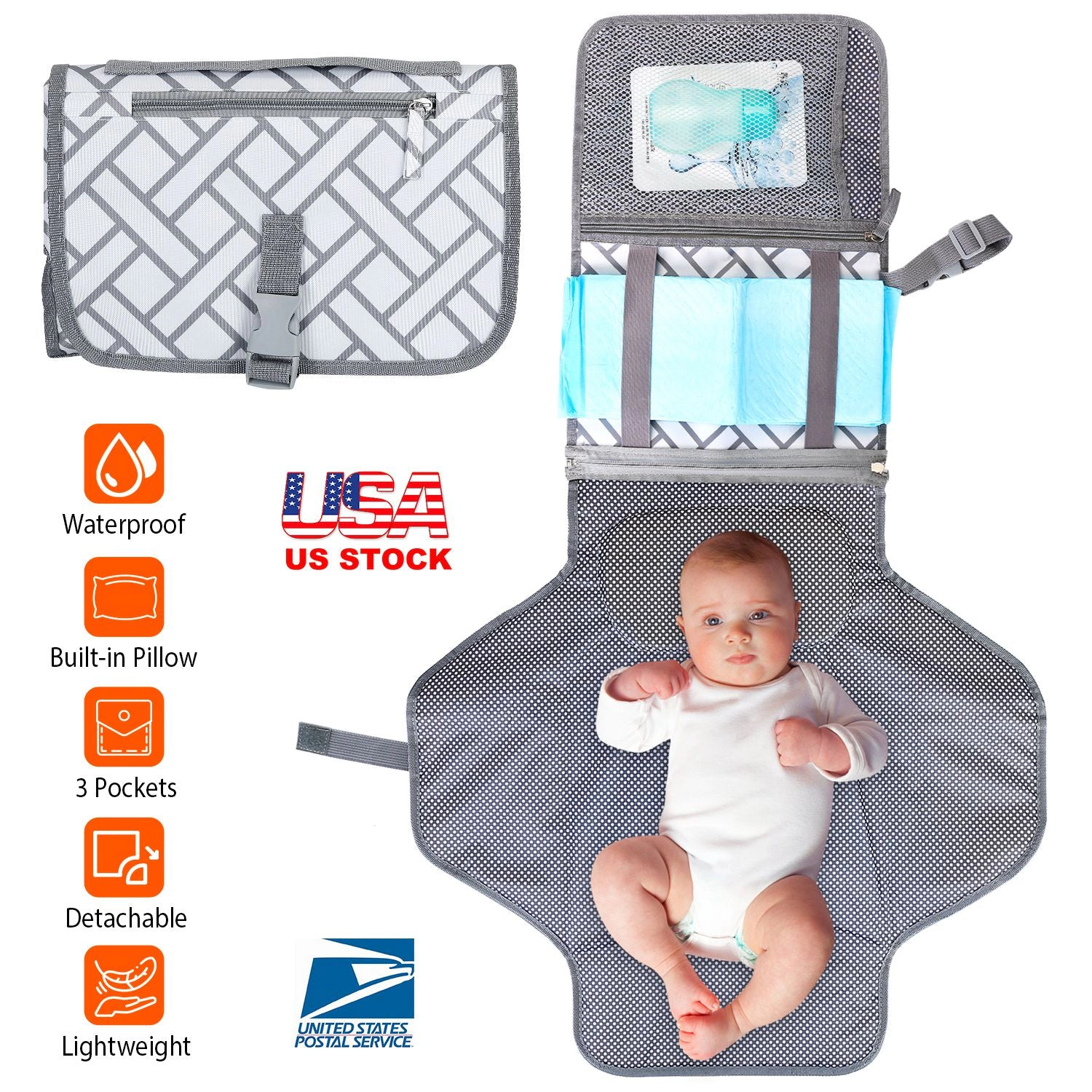 GBruno Kids' Kids' Foldable Waterproof Diaper Changing Pad