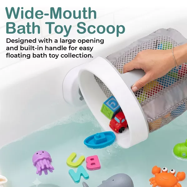 Sperric Baby Bath Toy Storage Caddy, Easy Access Mesh Storage, Hanging Toy Holder w/ Suction Cup, Bathtub Toy Organizer