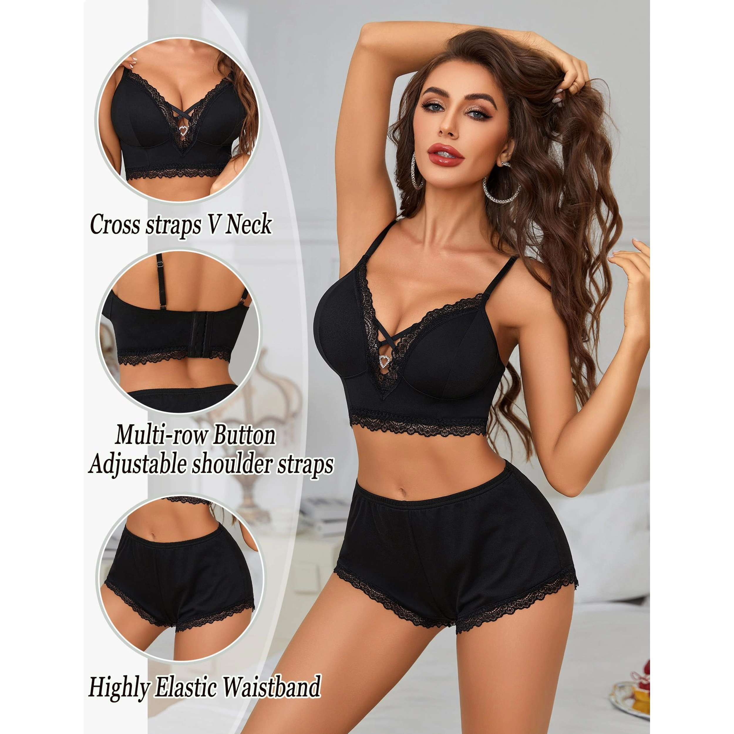 Avidlove Women's Cami Shorts Pajama Set