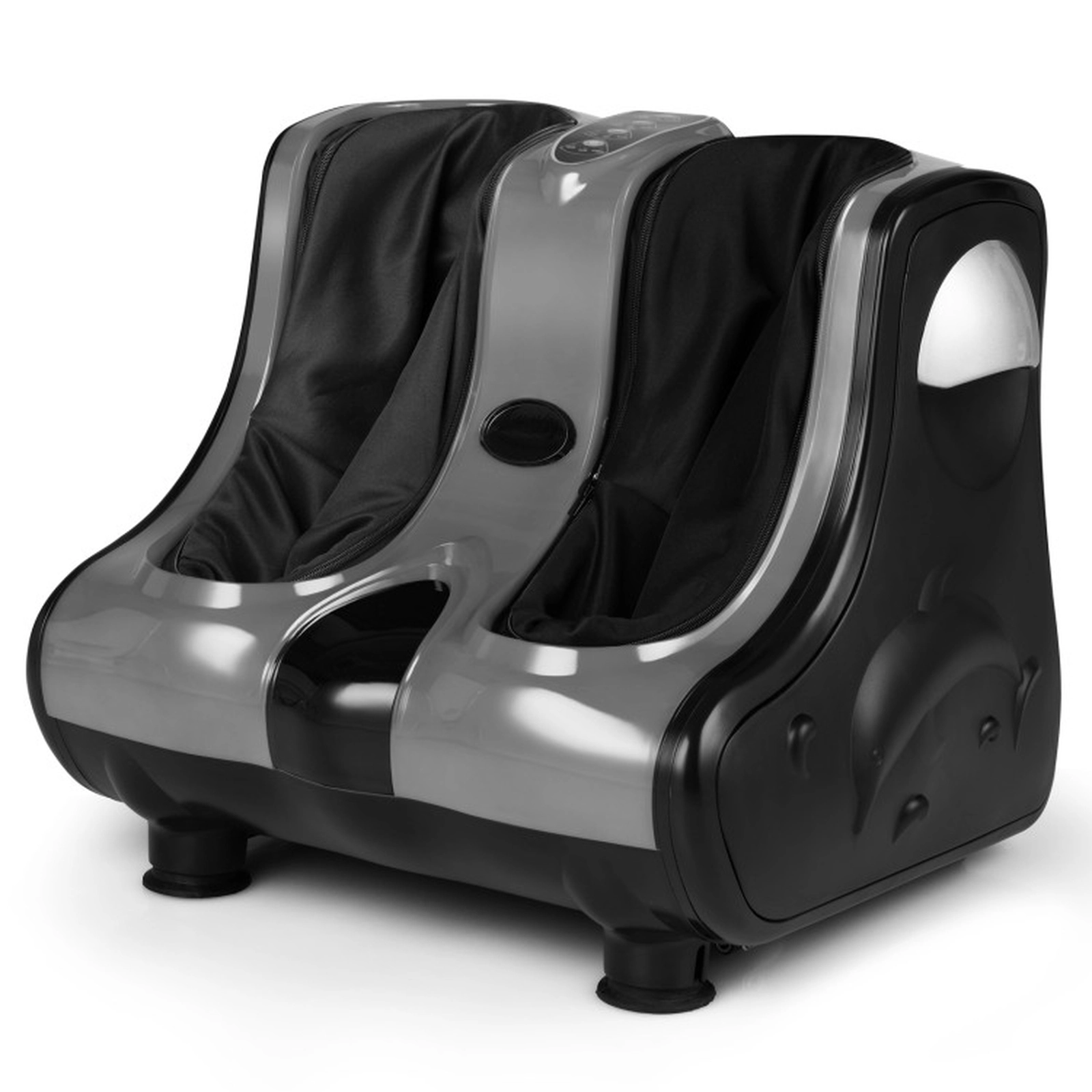 SUGIFT Shiatsu Foot and Calf Massager with Heating, Vibration and Tilt Base Fits Foot Size up to US 9.5 Black/Red