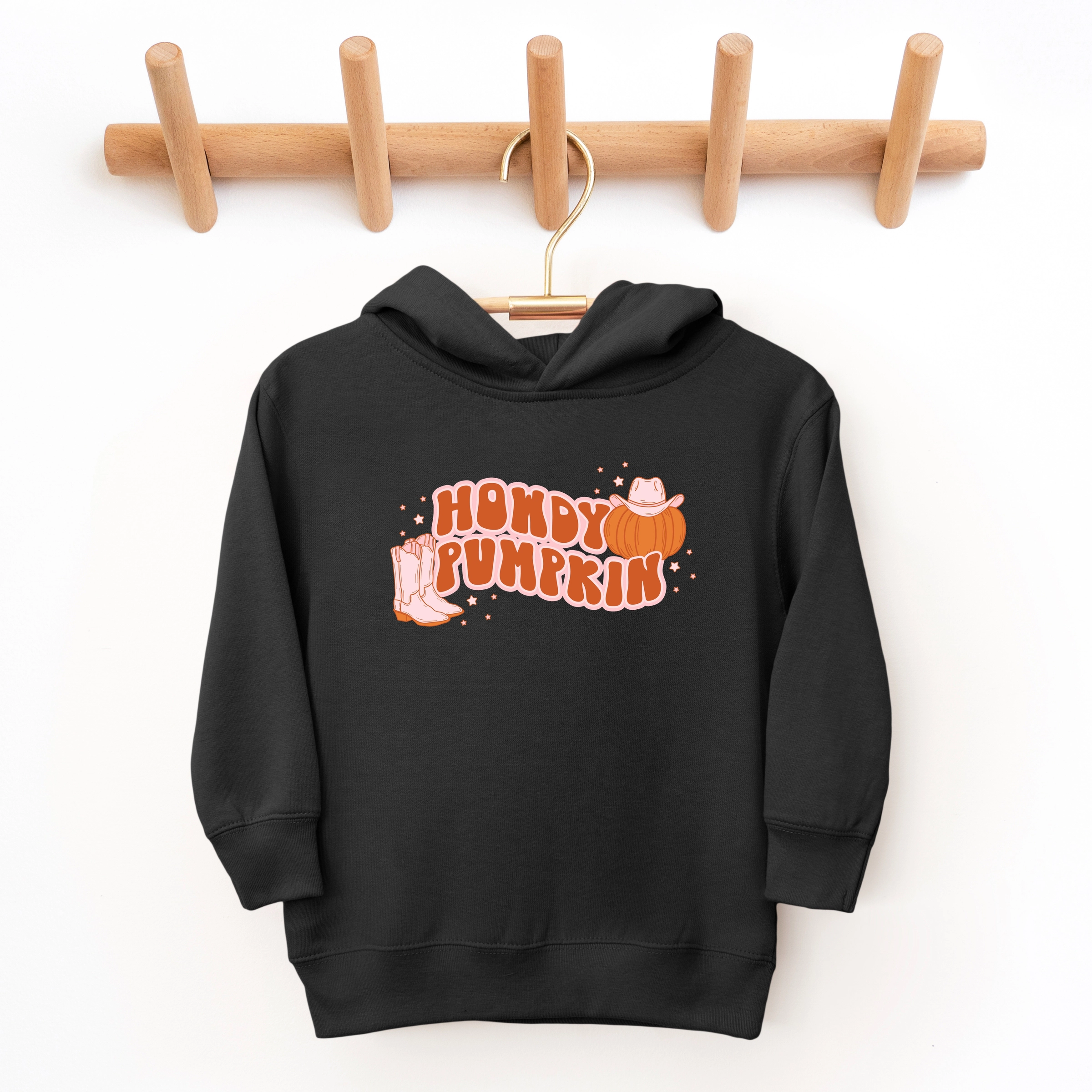 The Juniper Shop - Toddler Hoodie Howdy Pumpkin Boots