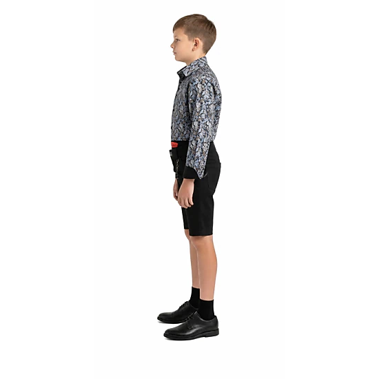 Elie Balleh Boys Slim Fit Paisley Sport Shirt