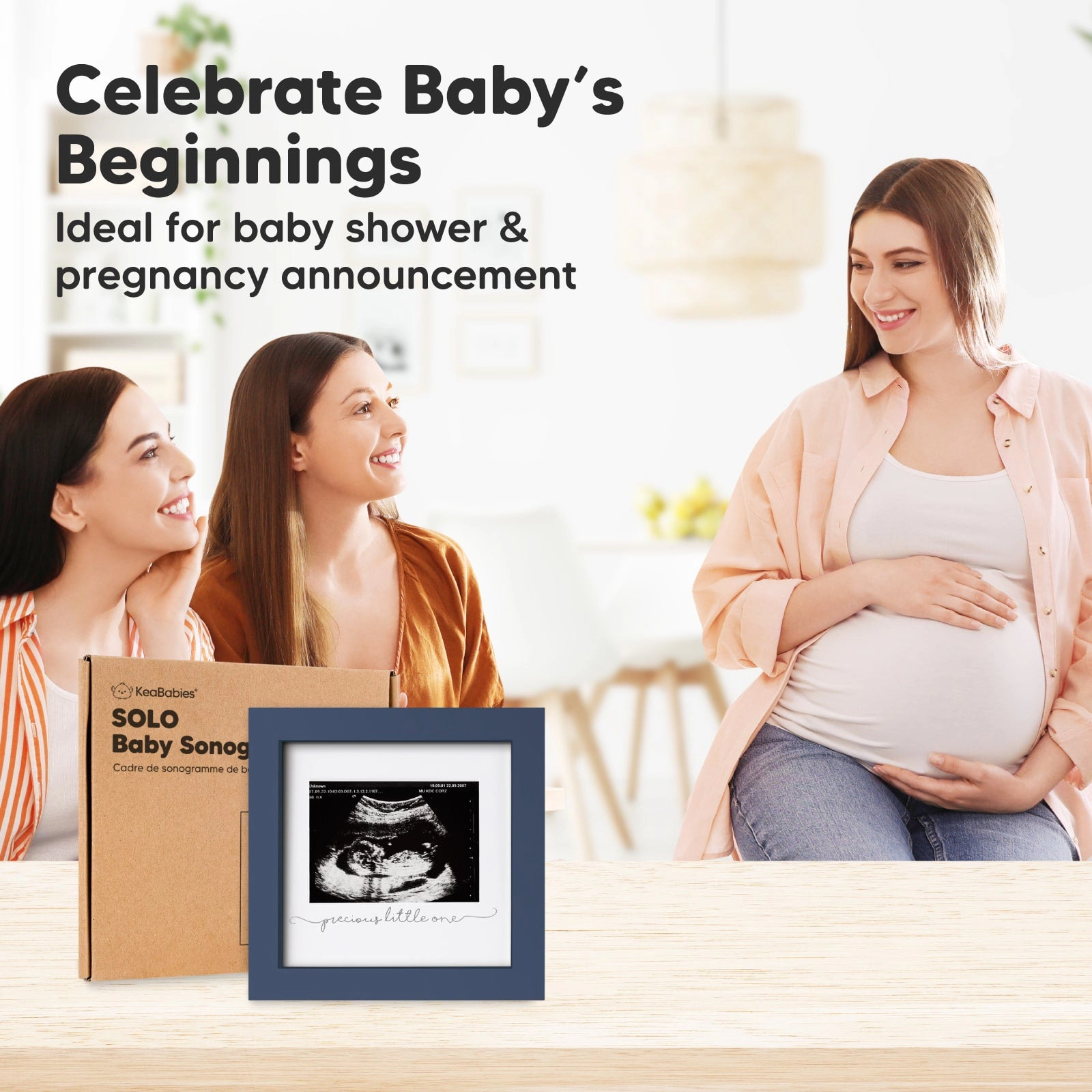 KeaBabies Solo Baby Sonogram Frame