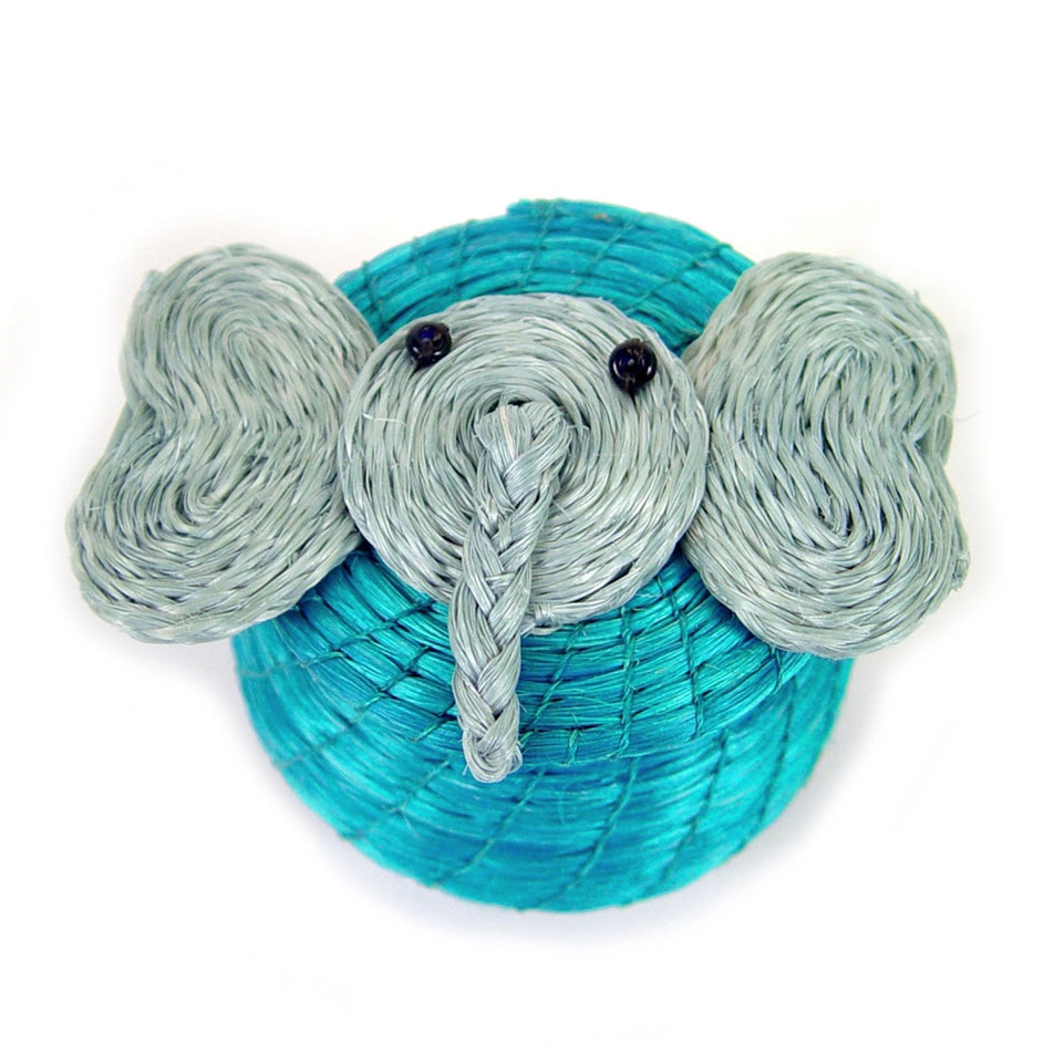 Mbare Elephant Lidded Basket