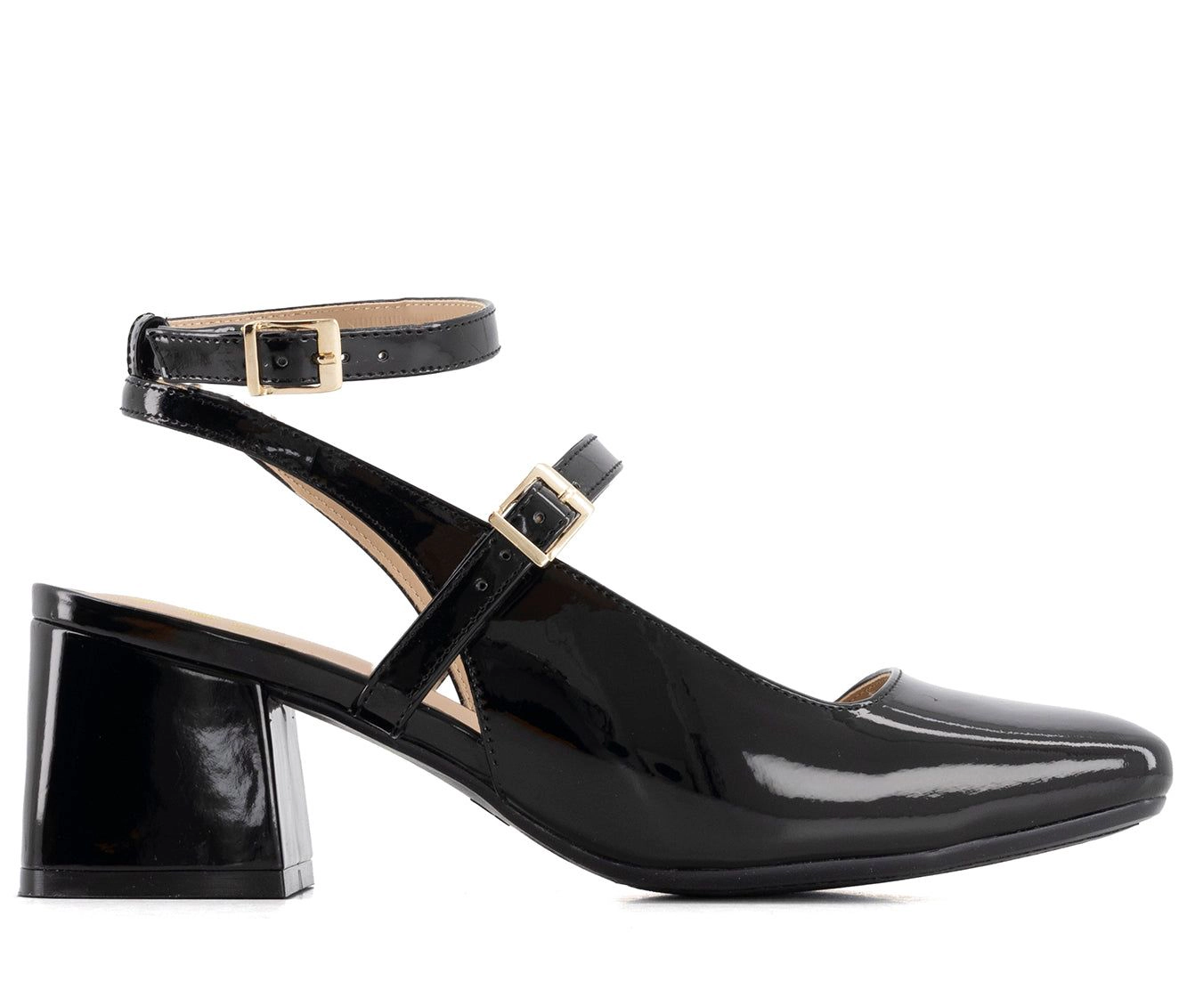 Andrea Womens Patent Leatherette Pumps