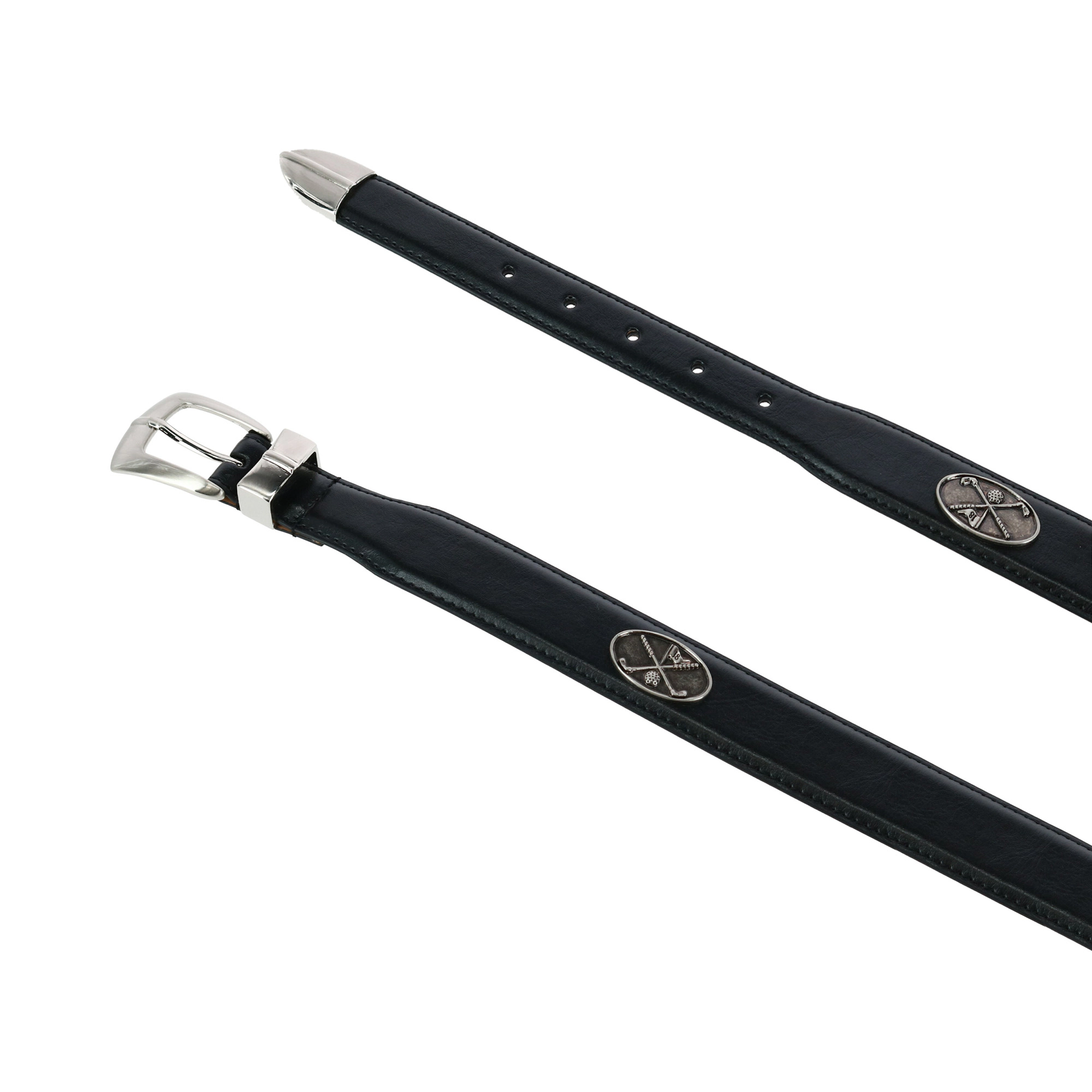 Danbury Men's 3 Piece Golf Belt with Conchos
