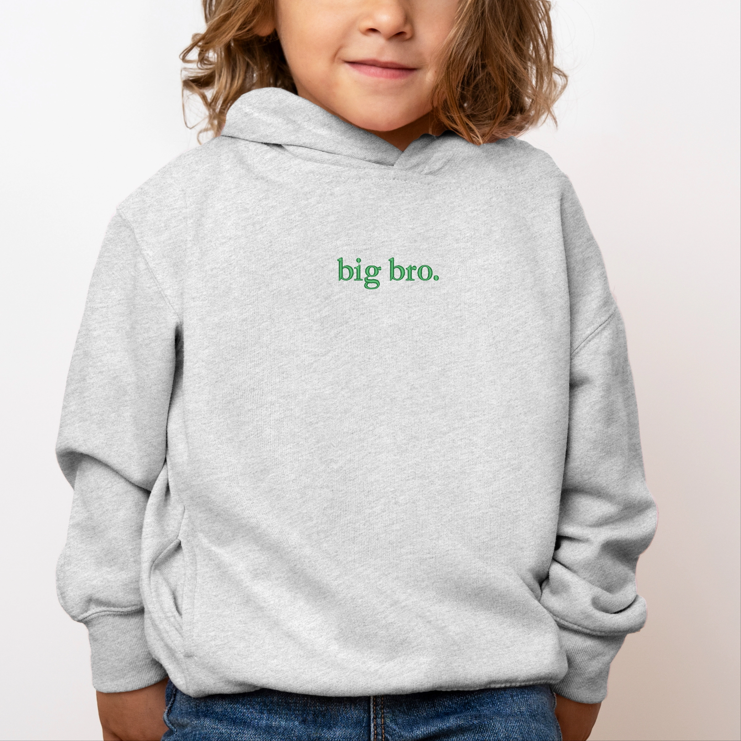 The Juniper Shop - Embroidered Big Bro Typewriter Toddler Hoodie