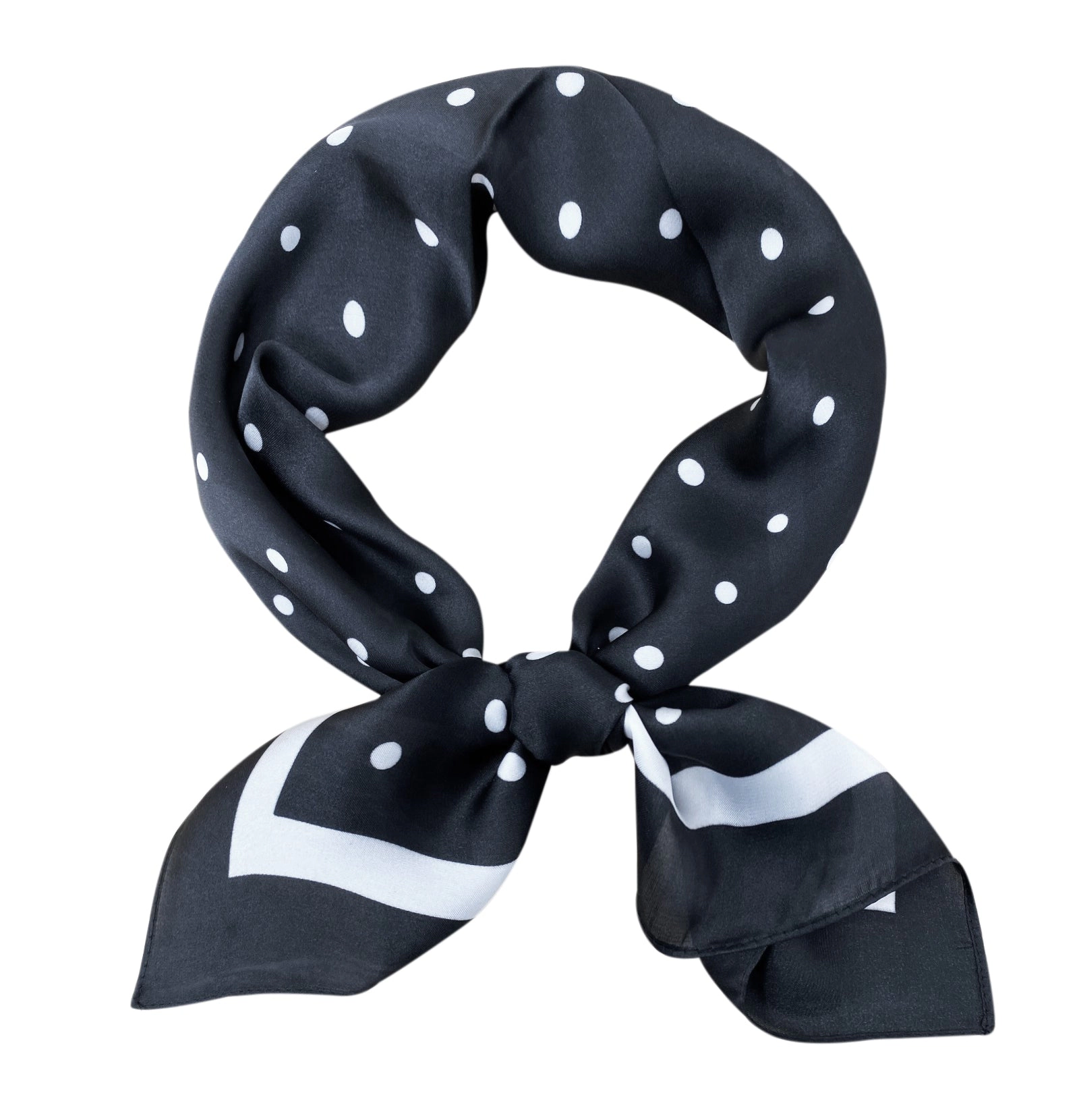 Wrapables Women's Satin Square Scarf Neckerchief, 26.5 x 26.5 Inch