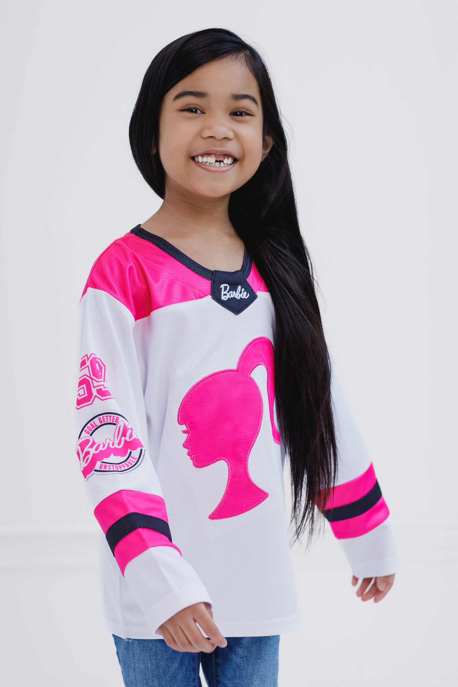 Barbie Girls' Athletic Hockey Jersey