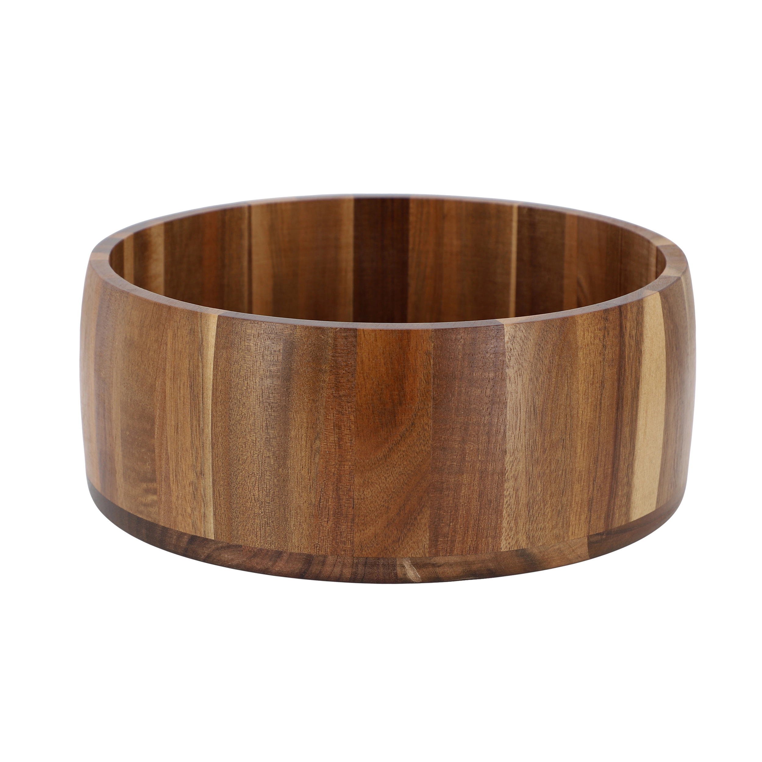 MegaChef 9.75 Inch Large Acacia Wood Salad Bowl