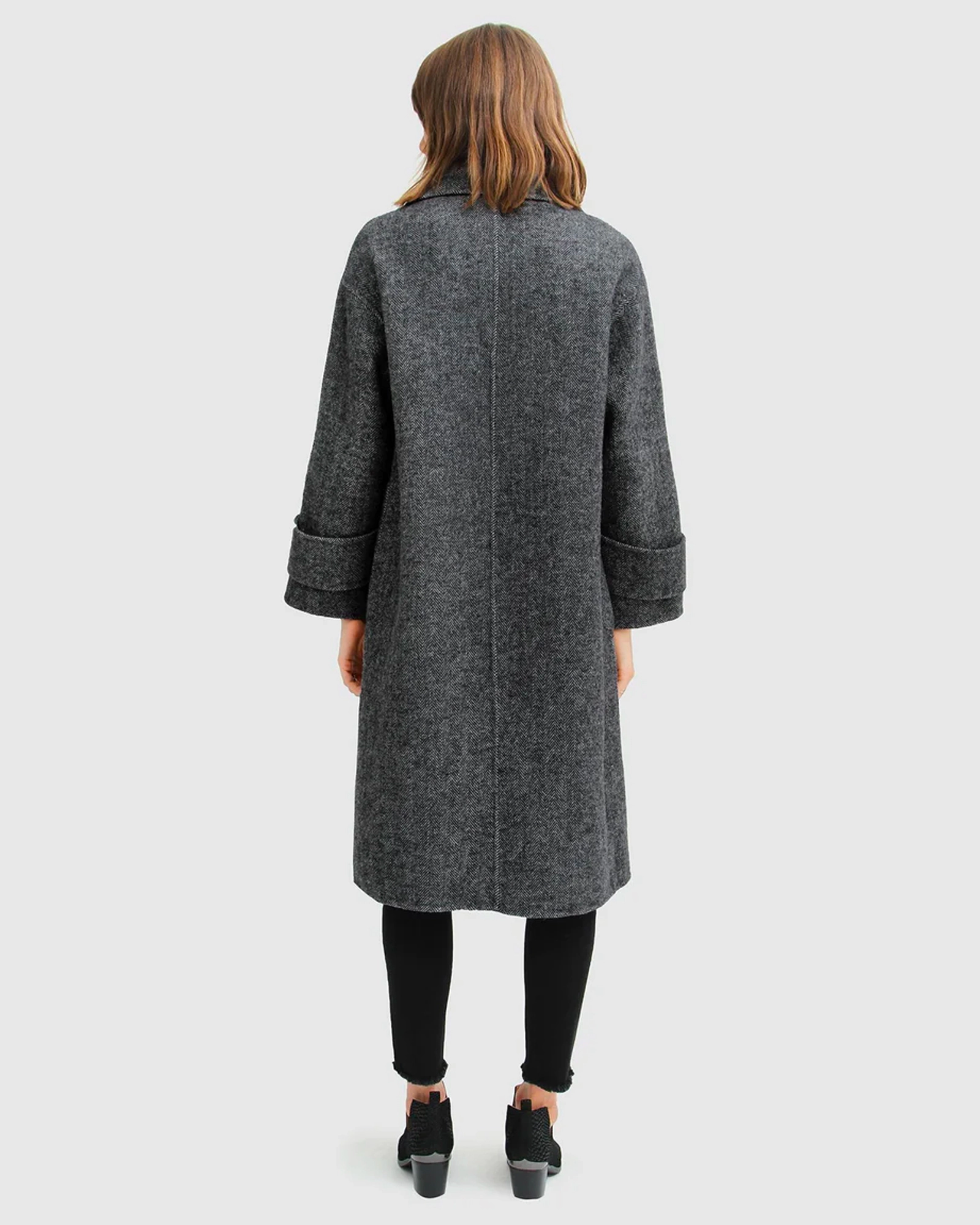 Belle & Bloom Womens Rumour Has It Oversized Wool Blend Coat