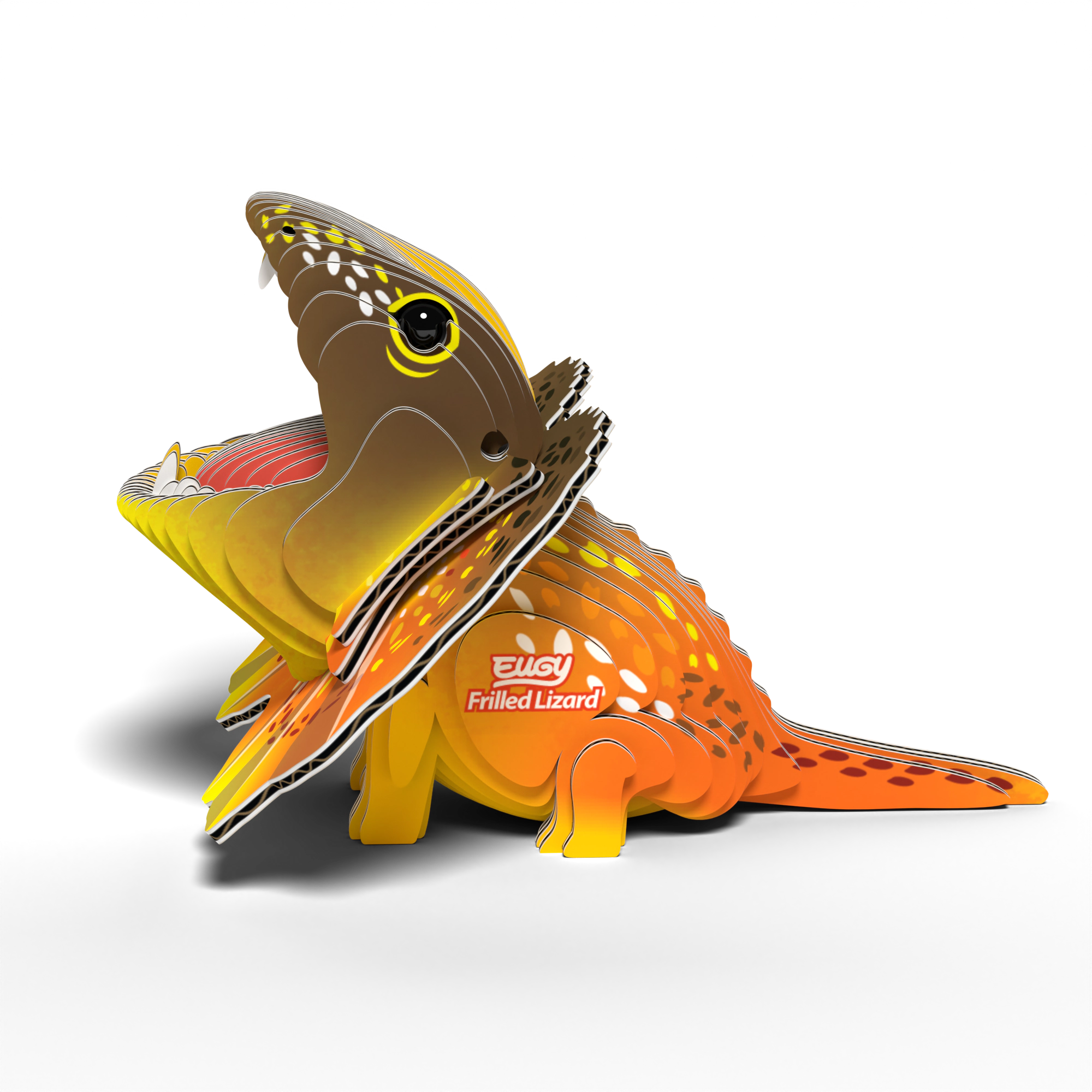 EUGY Frilled Lizard 3D Puzzle - contains 32 puzzle pieces